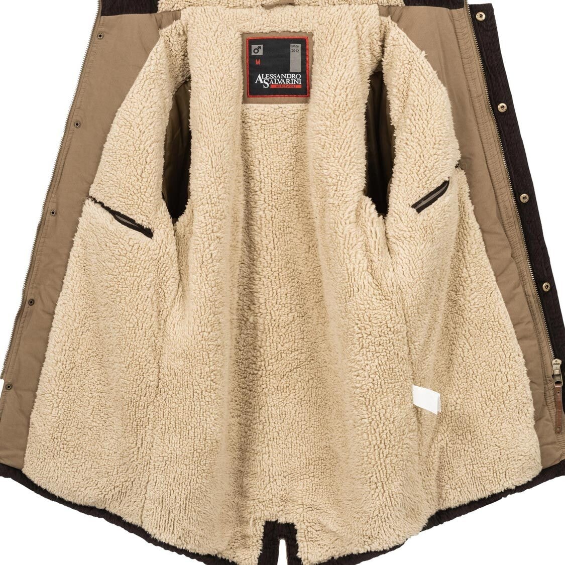Alessandro Salvarini Winterjacke »ASMenara«, mit warmem Teddyfell