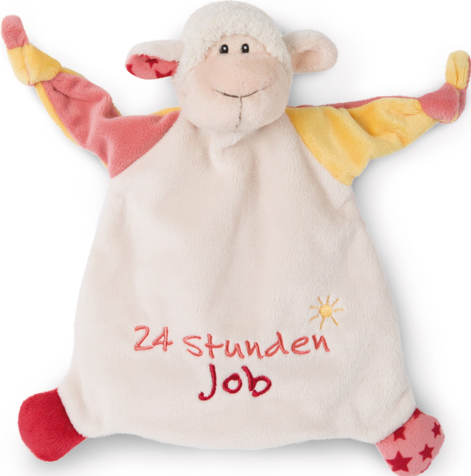 Schmusetuch »My First NICI Kollektion, Lamm, 24 Stunden Job«, mit aufgestickten Augen