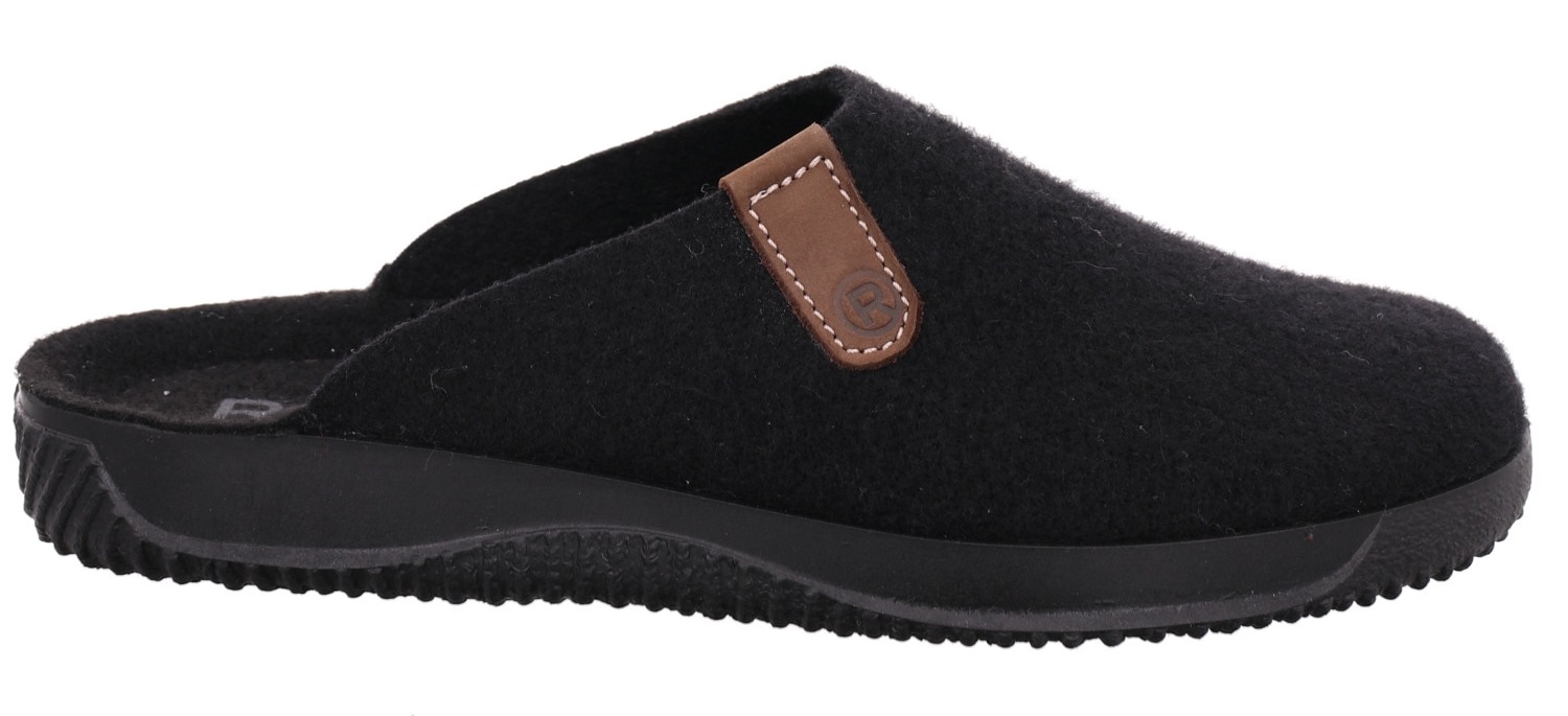 Rohde Pantoffel »SOLTAU-H«, Hausschuh, Schlappen, Clog mit seitlichem Label
