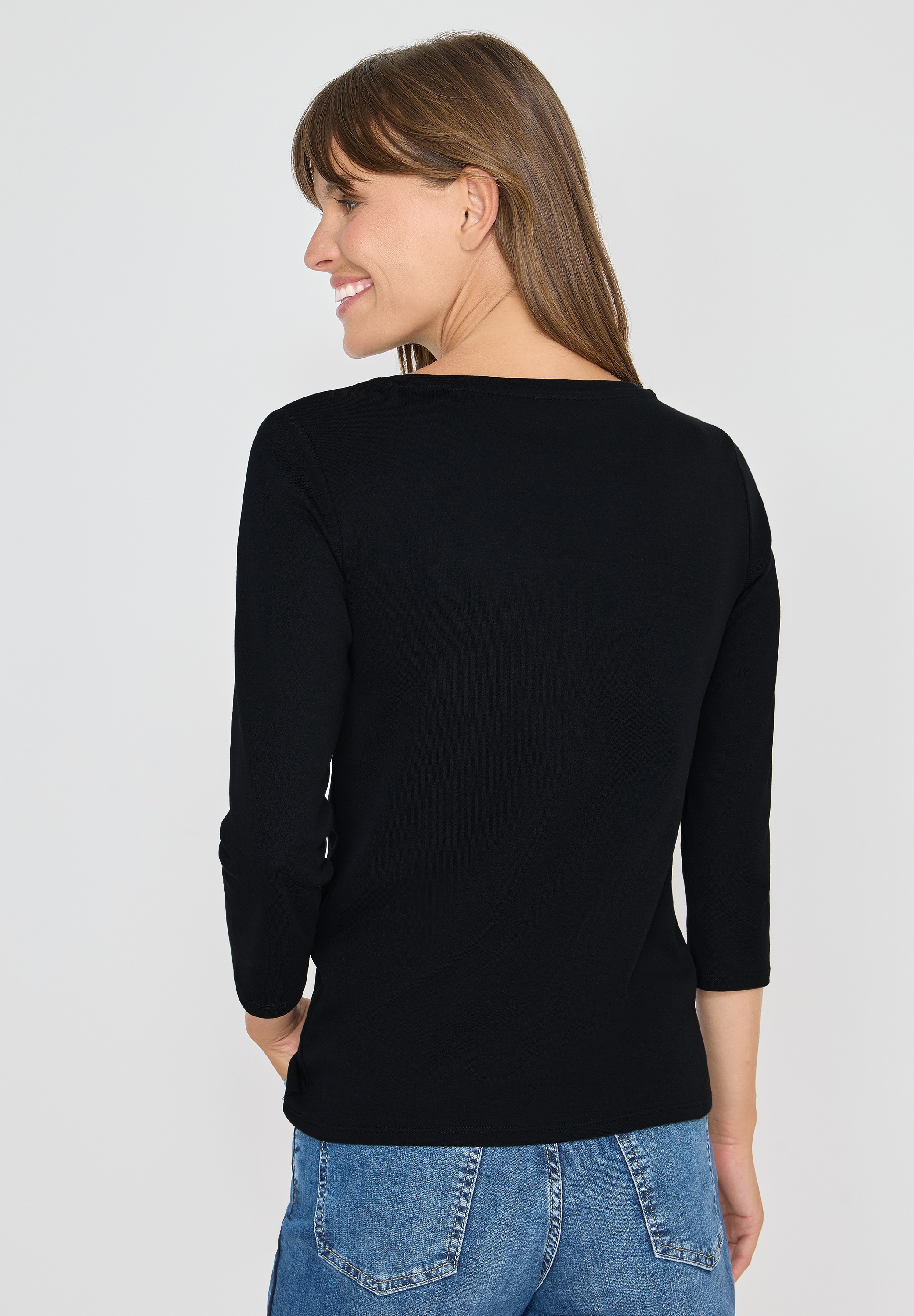 Cecil 3/4-Arm-Shirt, mit 3/4 Ärmeln
