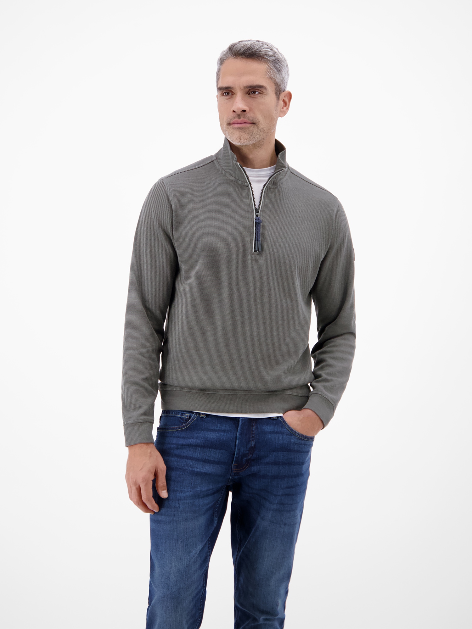 LERROS Sweatshirt "LERROS Troyer in hochwertiger Sweatqualität" günstig online kaufen