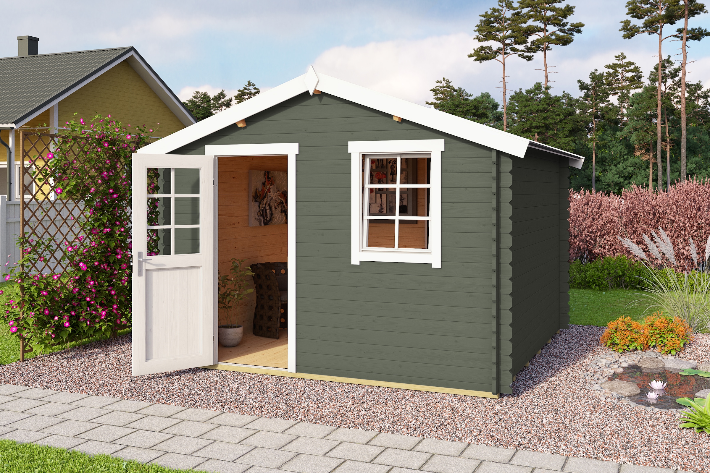 Nordic Holz Gartenhaus "Wels 3" günstig online kaufen