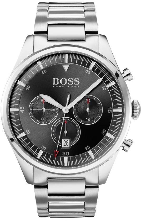 BOSS Chronograph »PIONEER, 1513712«, Quarzuhr, Herrenuhr, Armbanduhr, Stoppfunktion, Datum