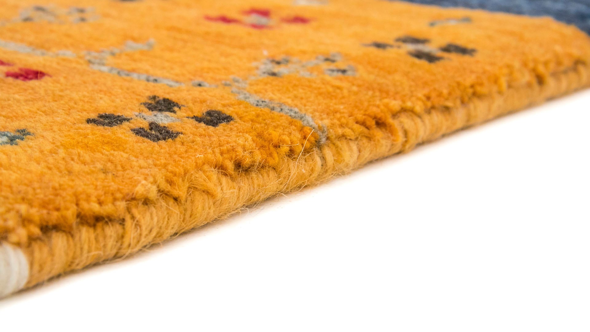 carpetfine Wollteppich »Gabbeh Sofia,  auch als Läufer«, rechteckig, 15 mm Höhe, reine Wolle, handgearbeitet, weicher natürlicher Flor, Wohnzimmer