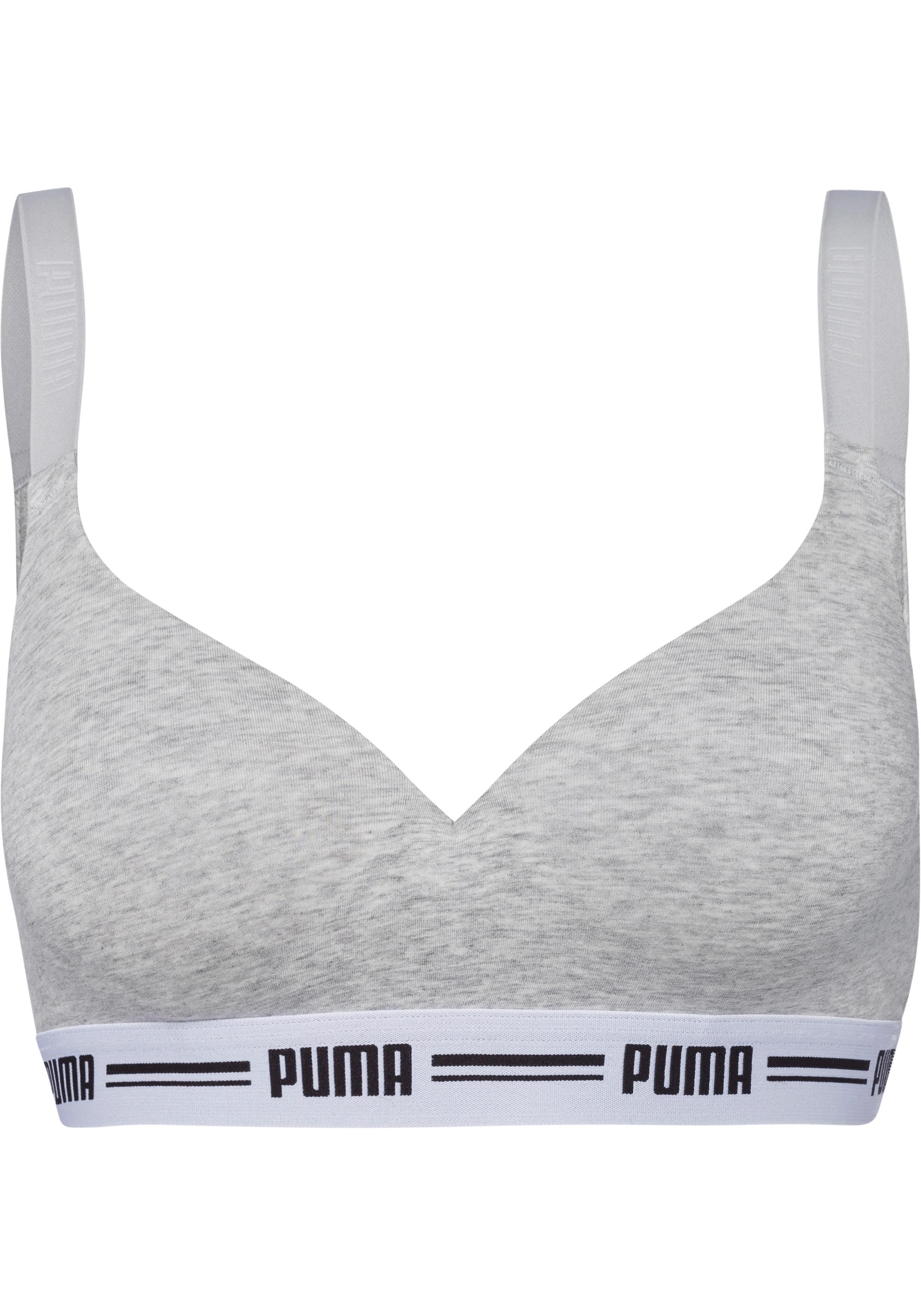 PUMA Bustier "PUMA WOMEN PADDED TOP 1P HANG", mit leicht gepaddeten Cups günstig online kaufen