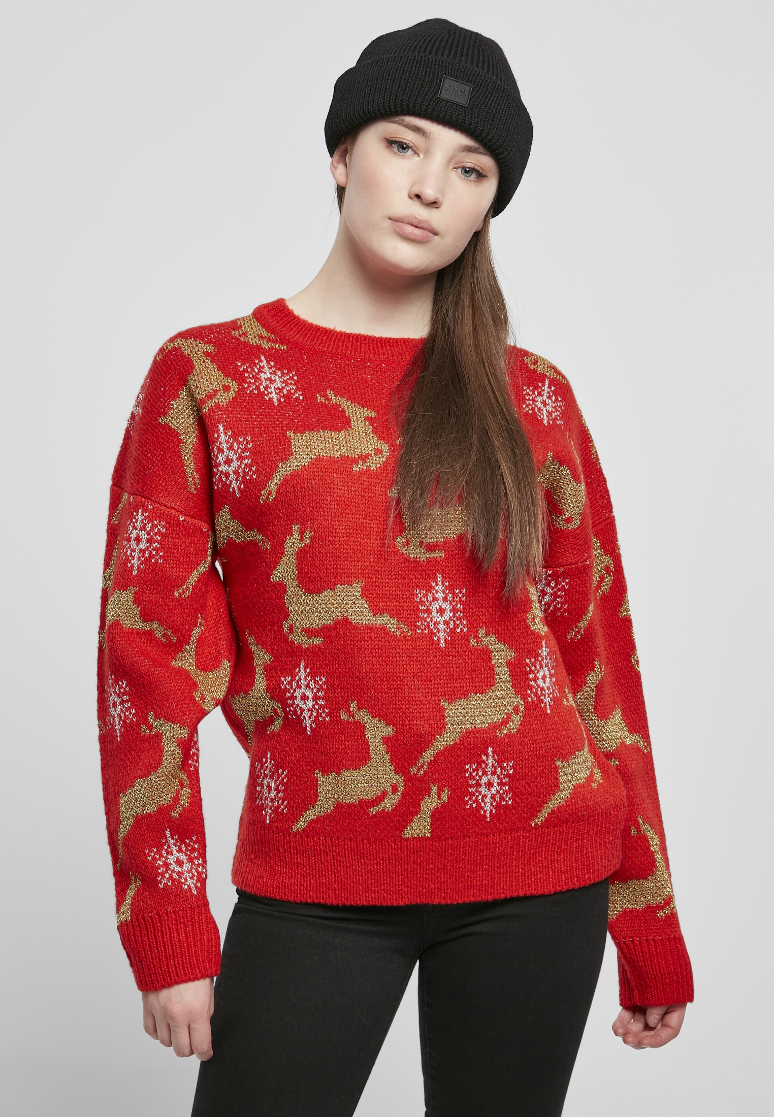 CLASSICS Ladies kaufen »Damen (1 URBAN Kapuzenpullover Christmas BAUR Oversized Sweater«, für tlg.) |