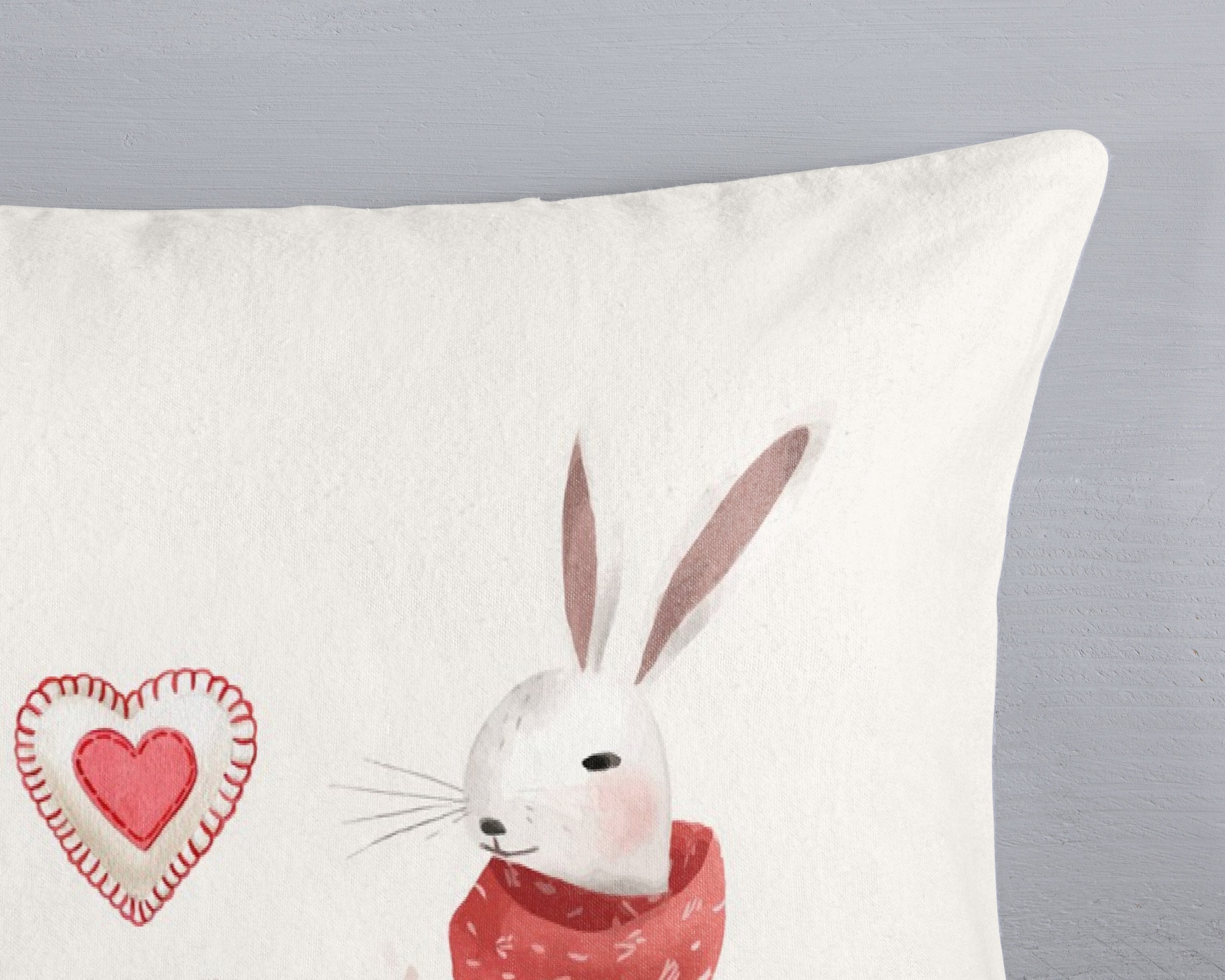 good morning Kinderbettwäsche »Timmy«, Flanell, Biber, 135x200, Winter, Warm, Tiere, Weihnachten, Sand, Rot