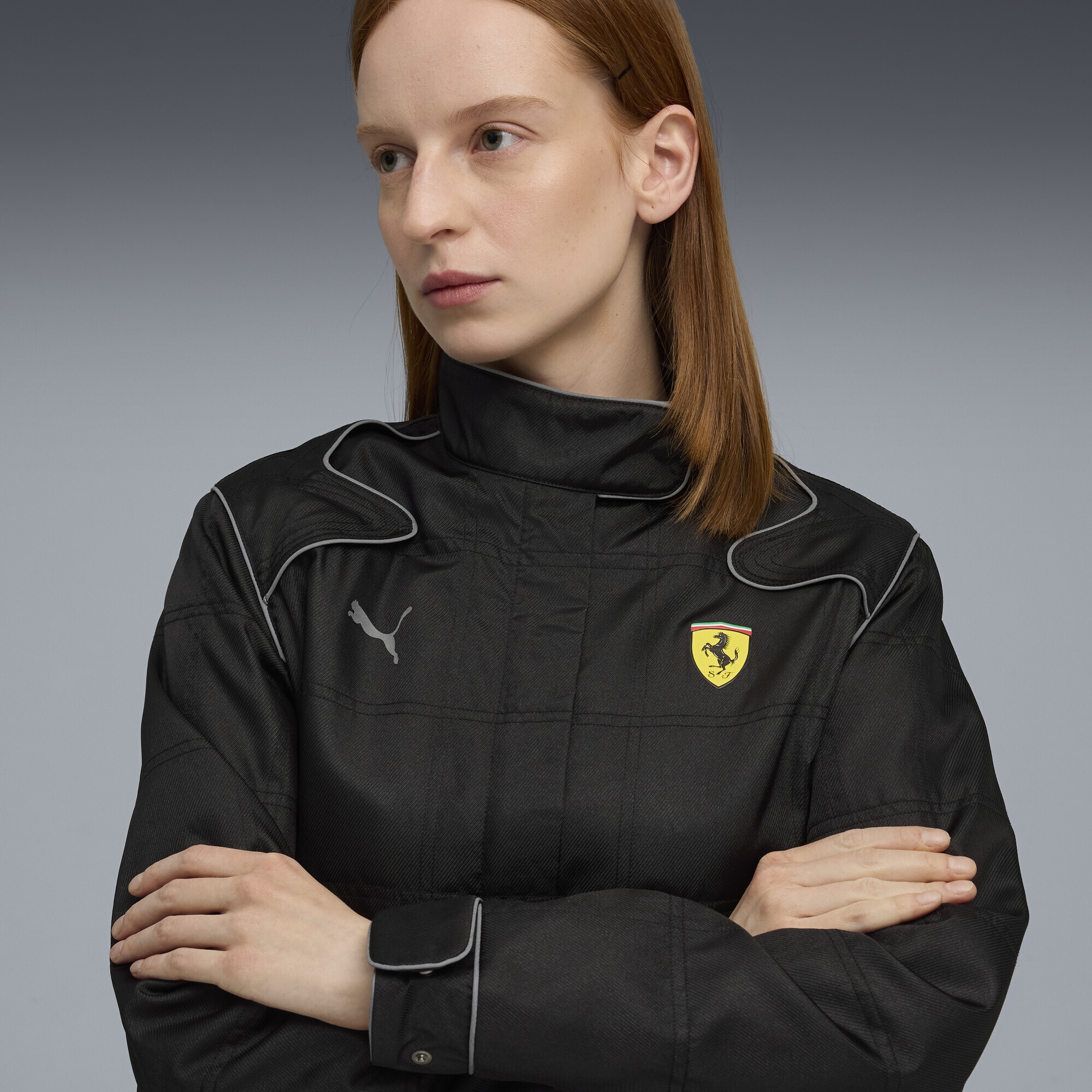 PUMA Bomberjacke »Scuderia Ferrari HP Premium Jacke Damen«