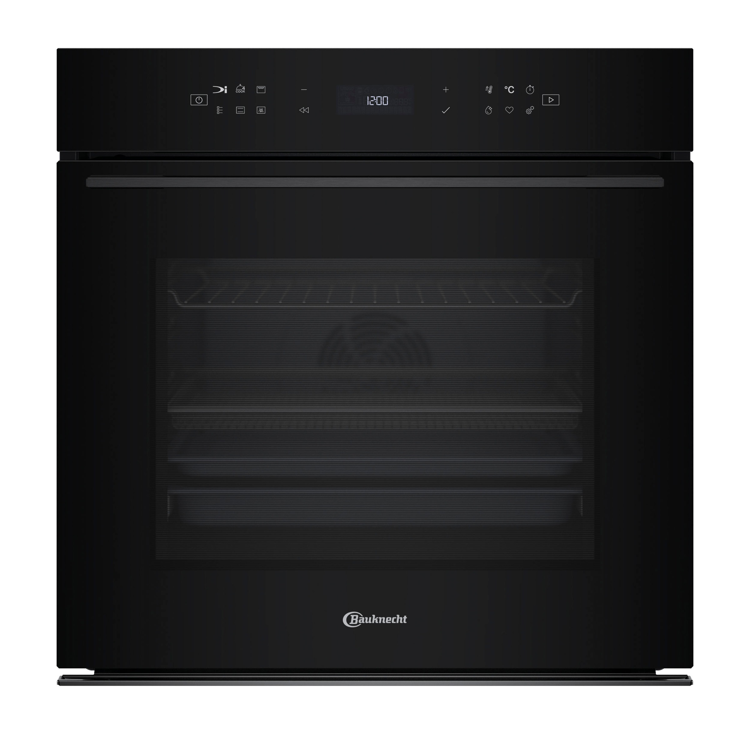 BAUKNECHT Einbaubackofen  »BBI78HT1SK«, mit 1-fach-Teleskopauszug, Hydrolyse, AirFry-Funktion, Pizzafunktion, 1-fach-Teleskopauszug, Hydrolyse