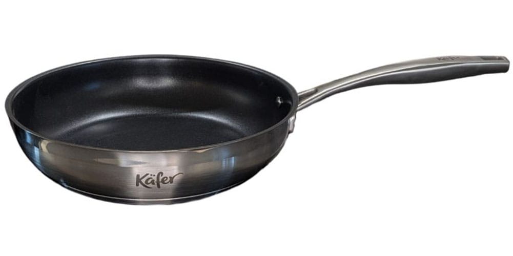 Käfer Bratpfanne "Käfer Edelstahlpfanne" Edelstahl 18/10 1 Stk. tlg. Edelstahl, Teflon Select, ergonomisch, induktionsgeeignet