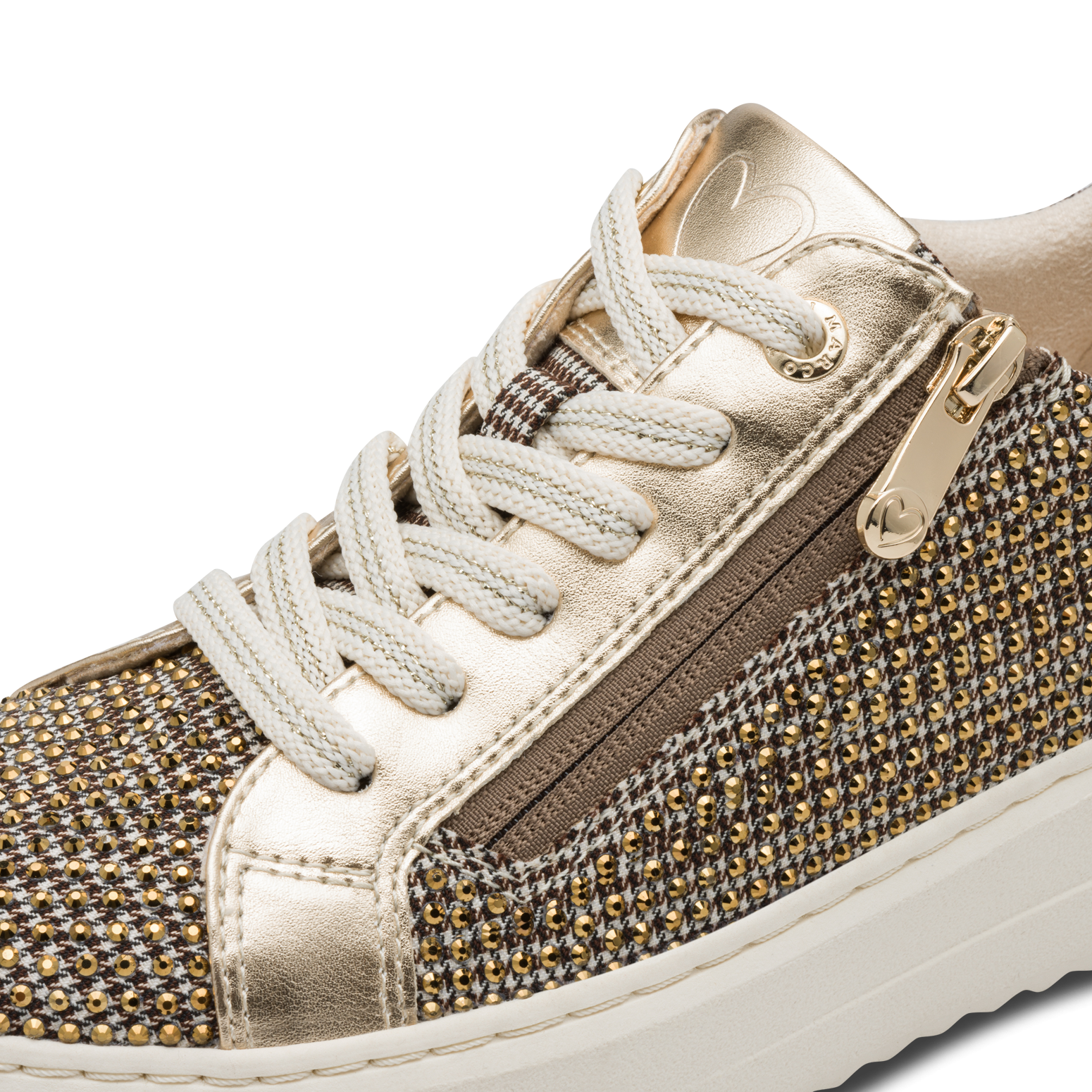 MARCO TOZZI Plateausneaker, Freizeitschuh, Halbschuh, Schnürschuh mit funke günstig online kaufen