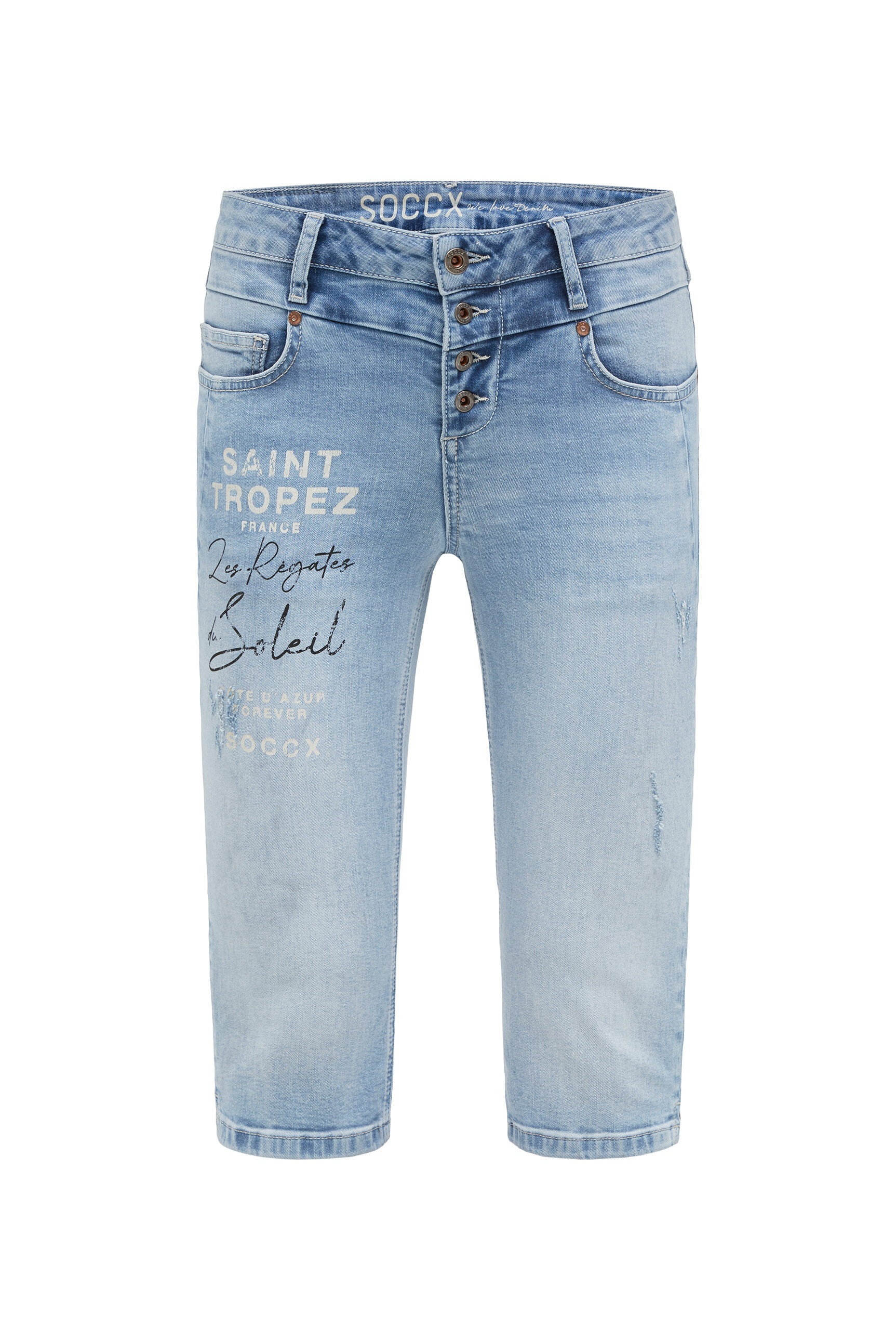 SOCCX Regular-fit-Jeans mit normaler Leibhöhe