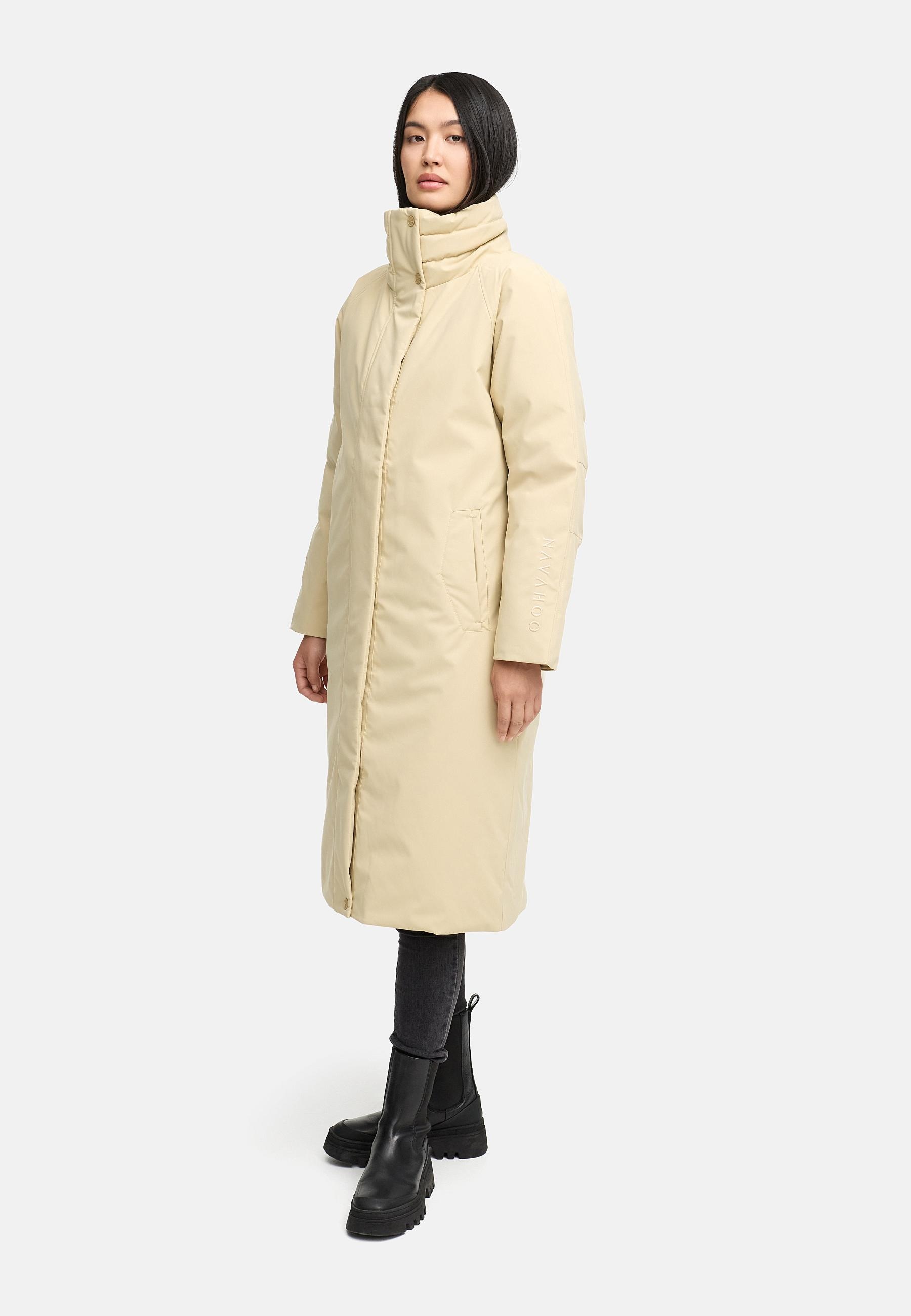 Navahoo Wintermantel "Traumblüte 14" Warmer Parka mit Stehkragen