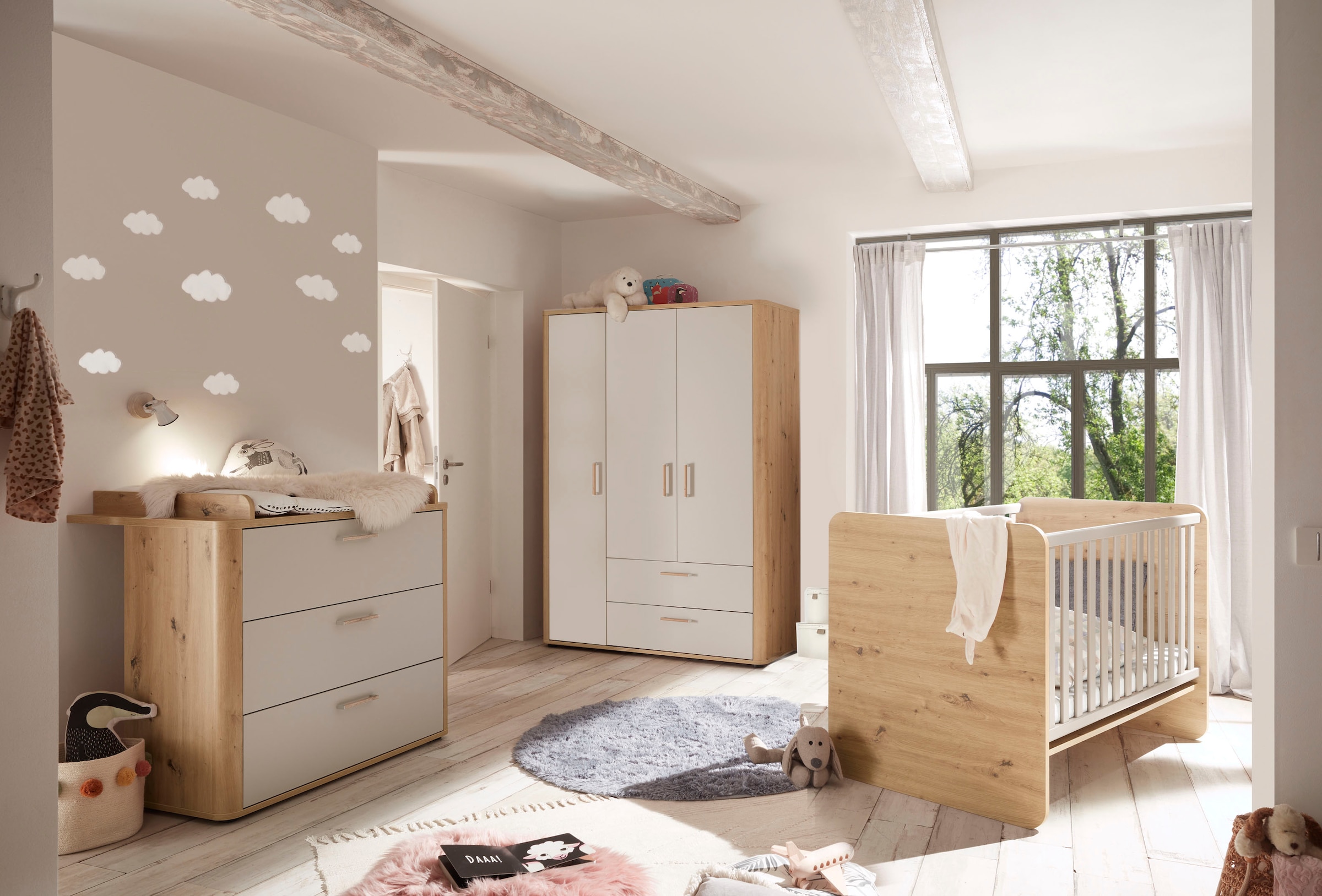 Mäusbacher Babymöbel-Set "Lilly", (3 tlg., Wiko/Bett/Kleiderschrank) günstig online kaufen