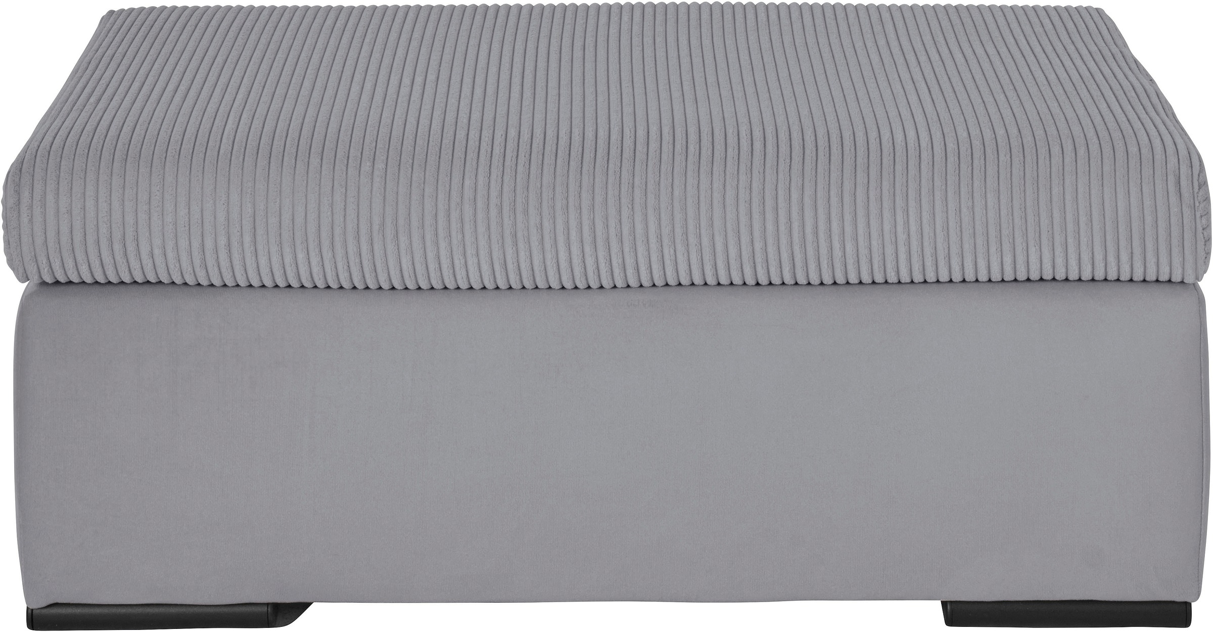 Thumbnail - Home affaire Polsterhocker "Win, B: 97 cm - OTTO. Verlässliche Qualität." mit schwarzen Metallfüßen, frei im Raum stellb...