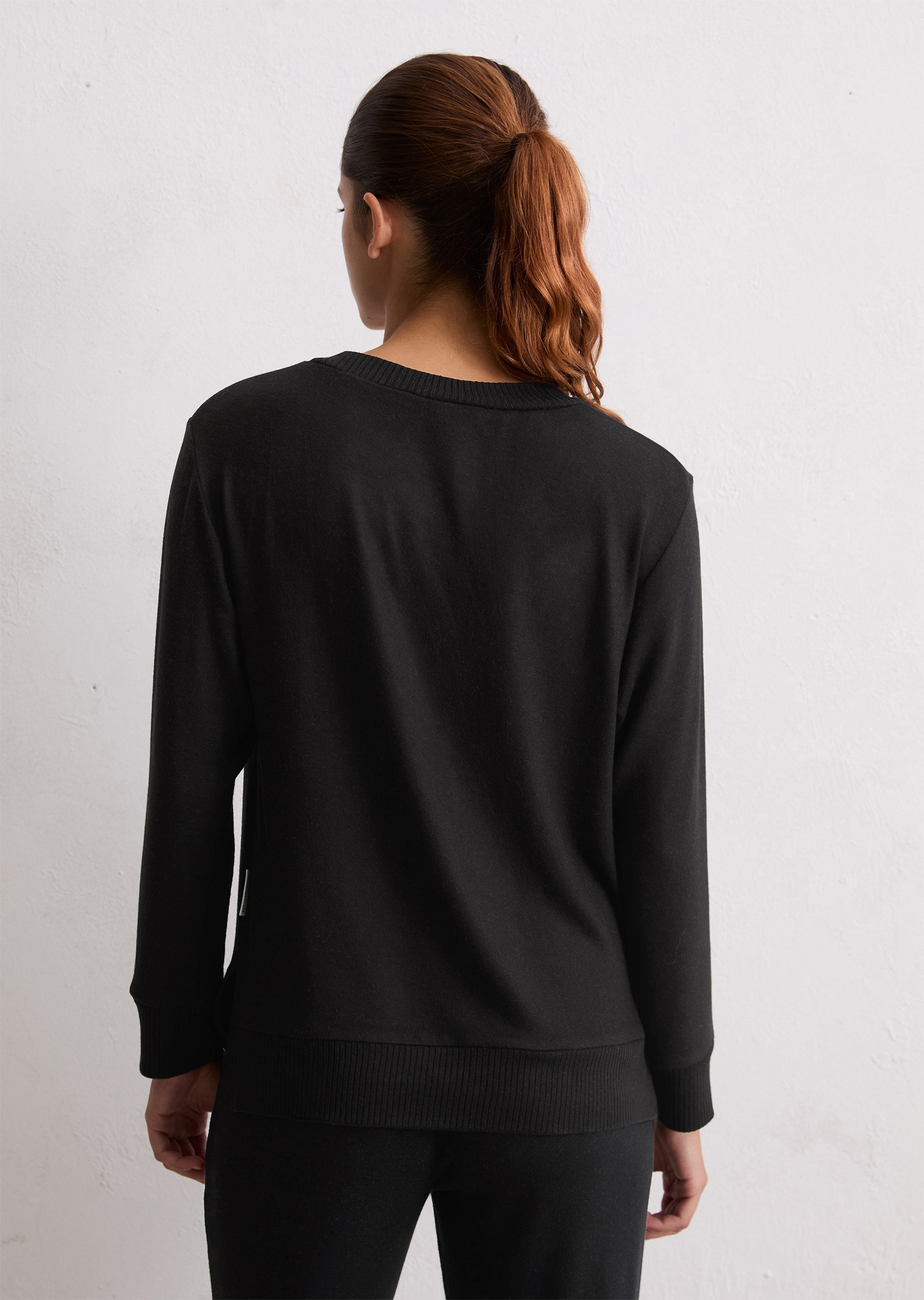 Marc O'Polo Langarmshirt »Soft Knit«, Rundhals-Ausschnitt, Langarm, Modalmix, weich
