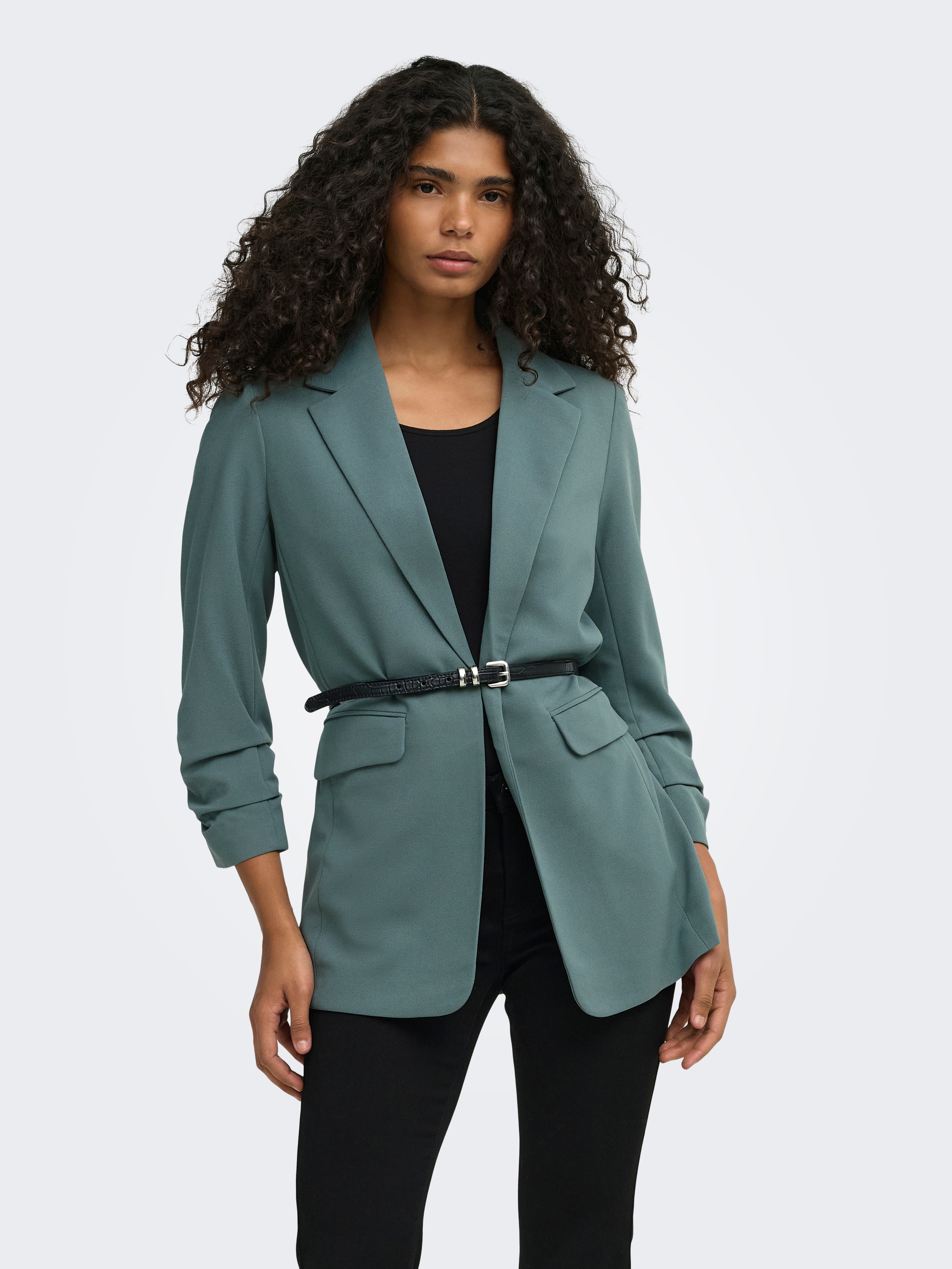 ONLY Longblazer "ONLKALINA 3/4 OPEN BLAZER CC TLR" Materialmix, loose fit
