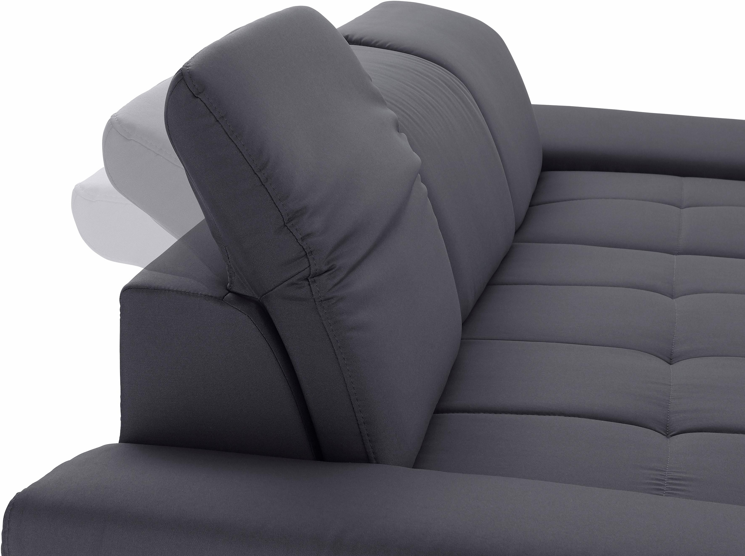 Places of Style Ecksofa »Caluna«, Inkl.Sitztiefenverstellung