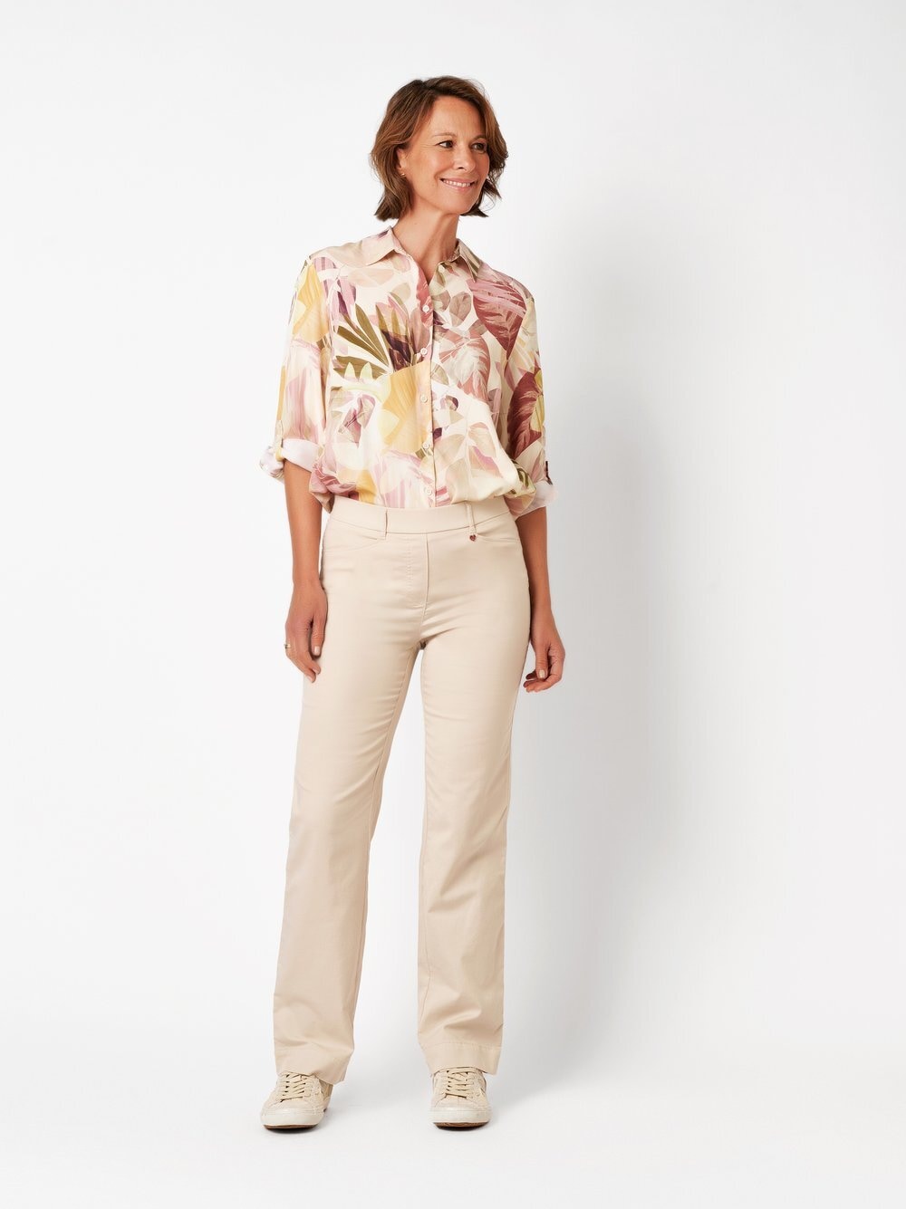 Relaxed Palazzohose »Scarlet Wide«  aus Baumwoll-Satin
