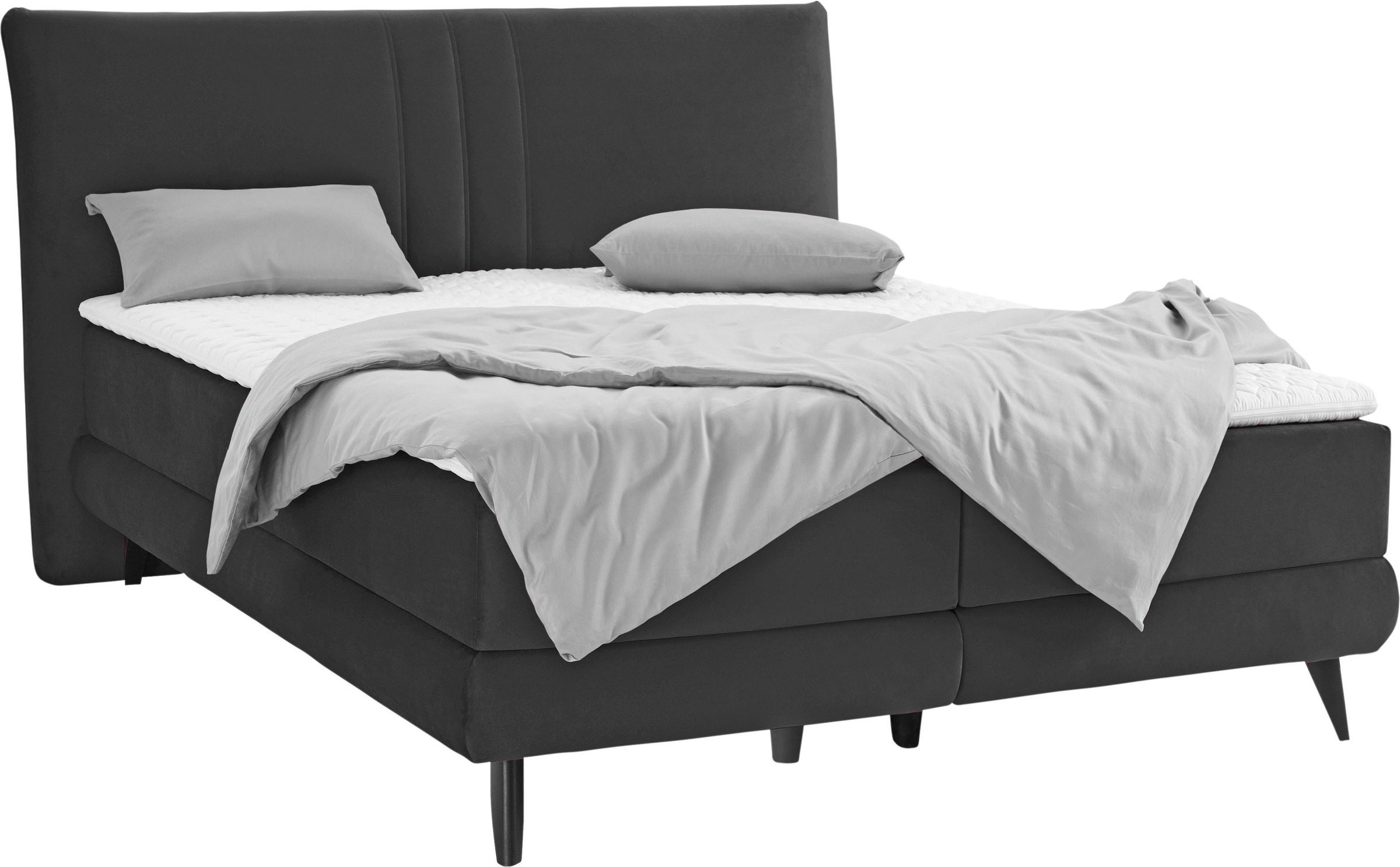 Places of Style Boxspringbett »Skien«, incl. Kaltschaumtopper, 2 Härtegrade, 3 Ausführungen