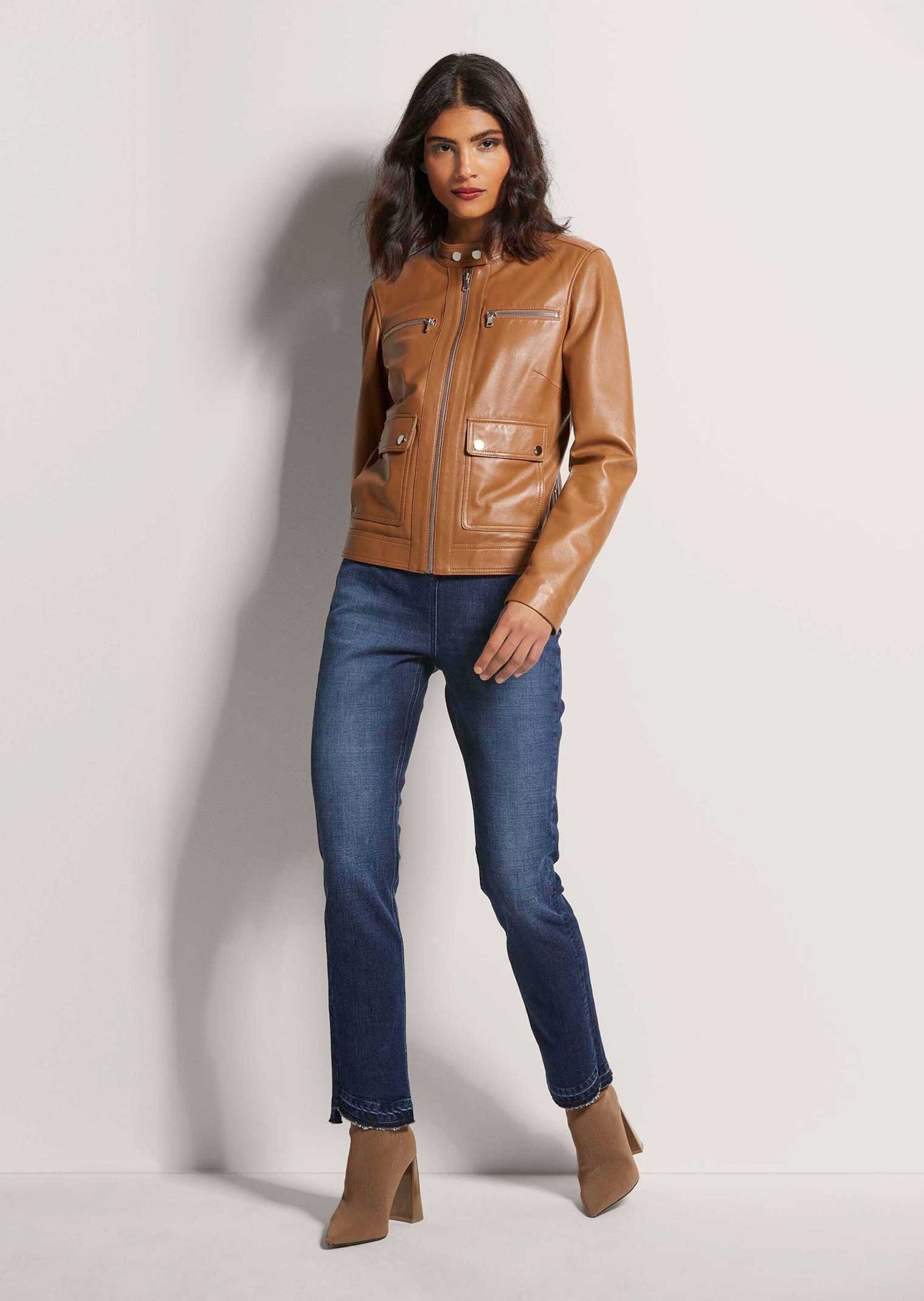 MADELEINE Lederjacke "Lederjacke Biker-Jacke aus Lammnappa" günstig online kaufen