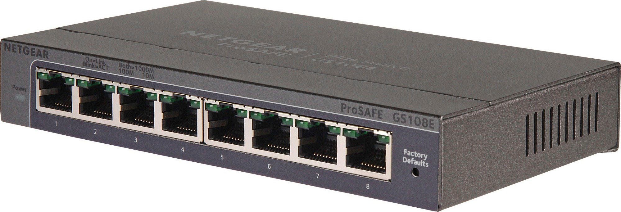 NETGEAR Netzwerk-Switch »GS108E«, (1 St.)