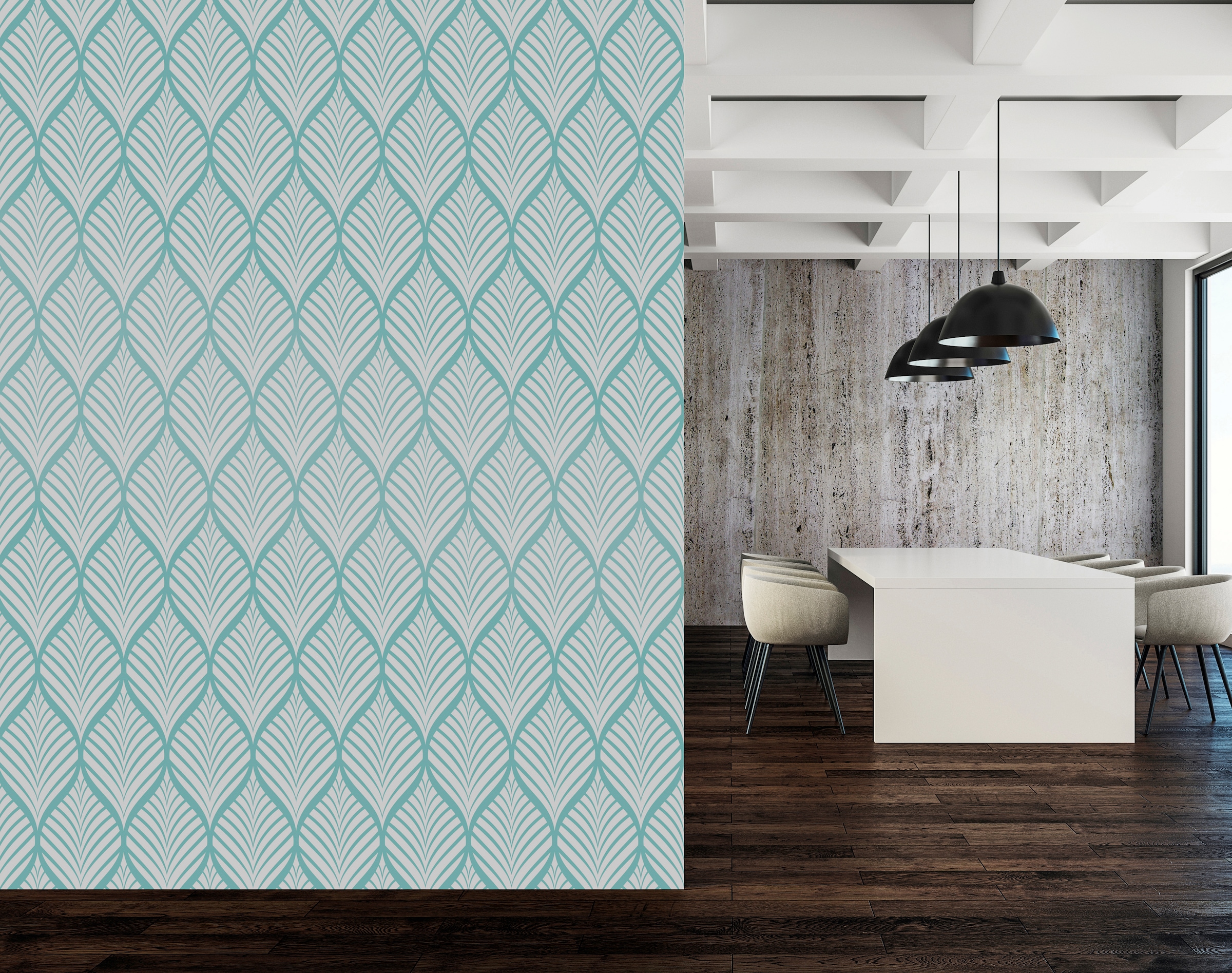 queence Vinyltapete »Natalie«, bedruckt-Motiv-botanisch-floral-gemustert-natürlich, 90x250cm, selbstklebend, kinderleichte Anbringung, Sticker