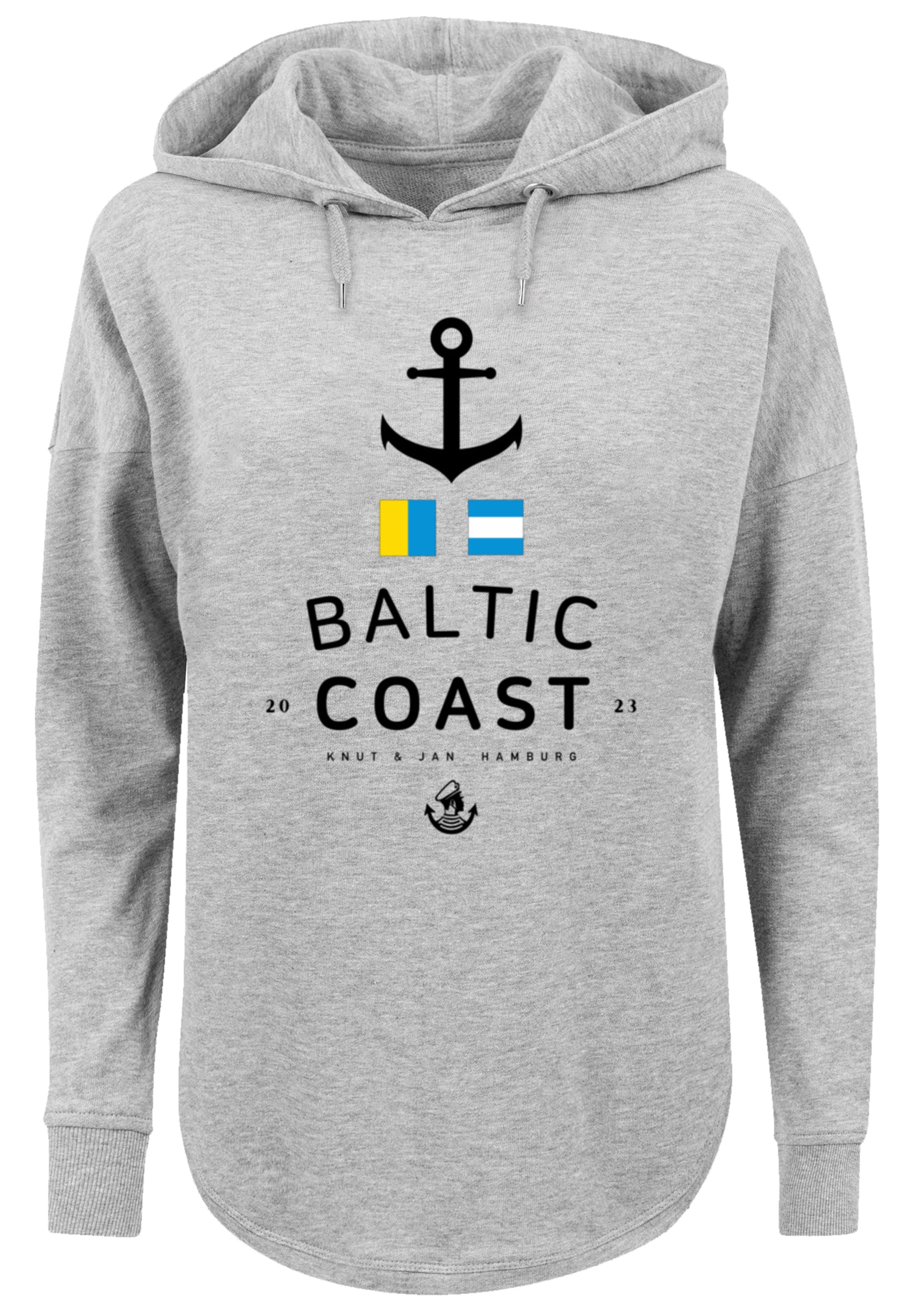 F4NT4STIC Kapuzenpullover »Damen Oversized Hoodie Ostsee Flaggen«, Print