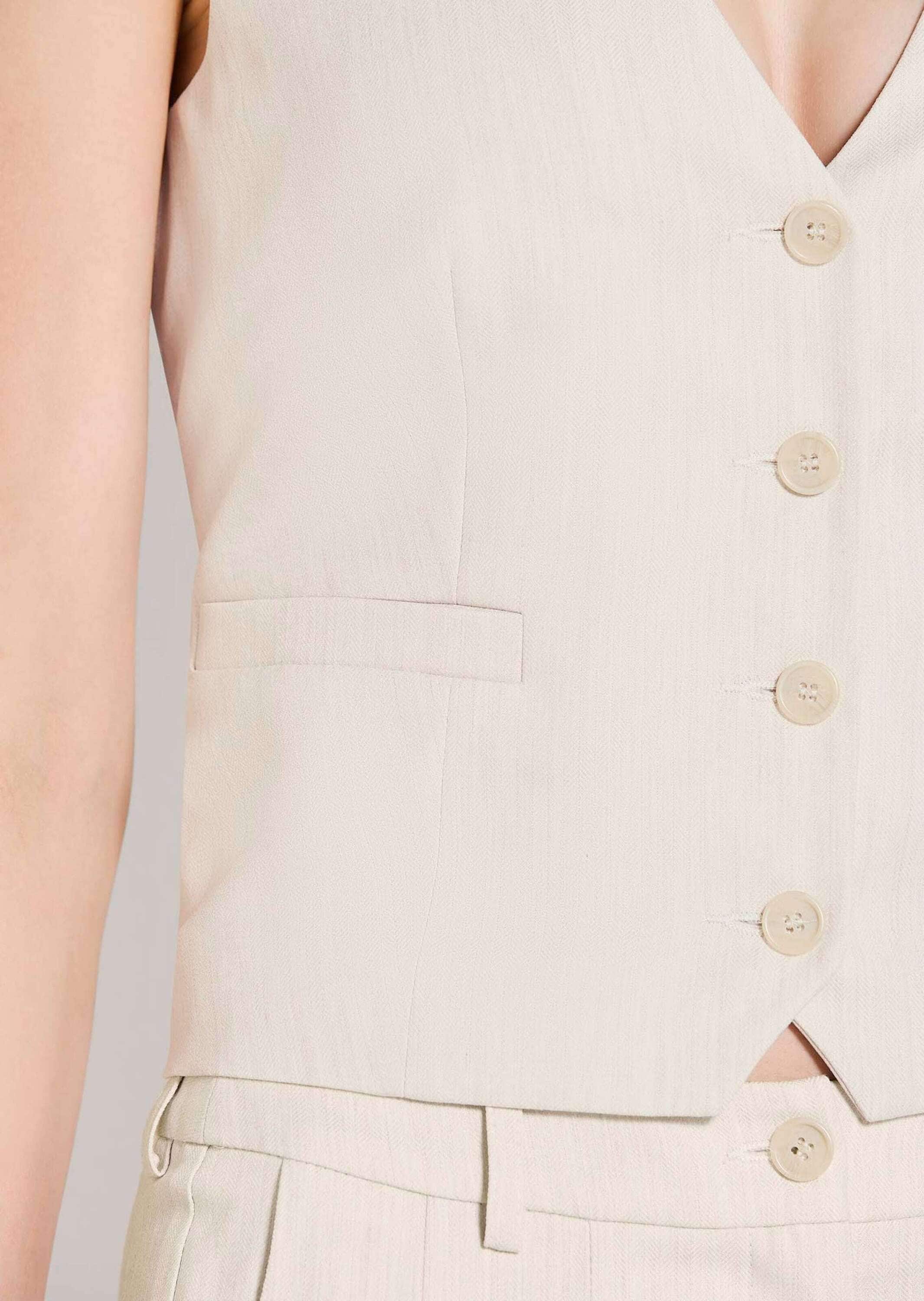 MADELEINE Kurzweste »Weste Elegante Einreiher-Weste, verkürzt« Dezente Leistentaschen