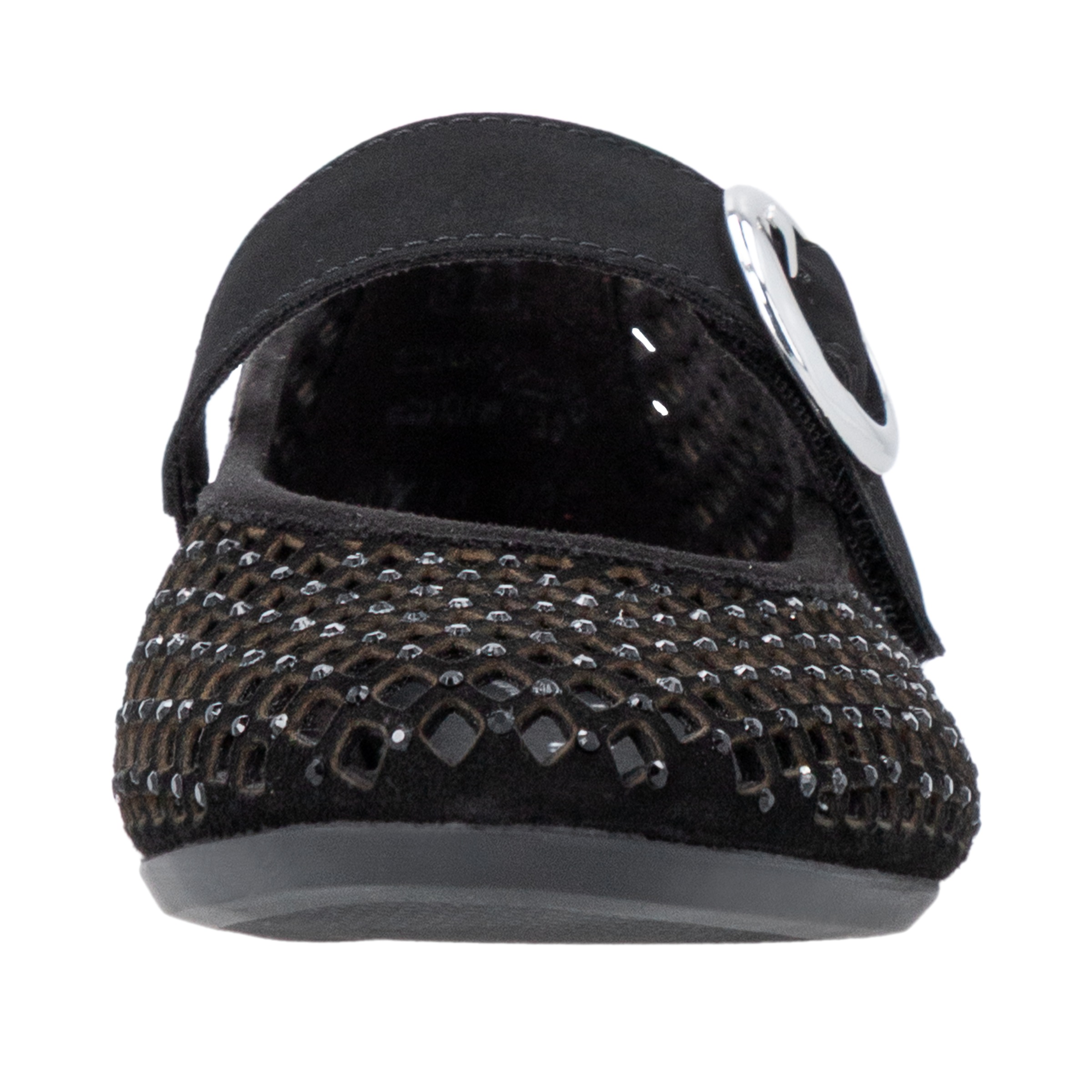 Remonte Riemchenballerina  Loafer, Sommerschuh mit Glitzersteine und Klettverschluss