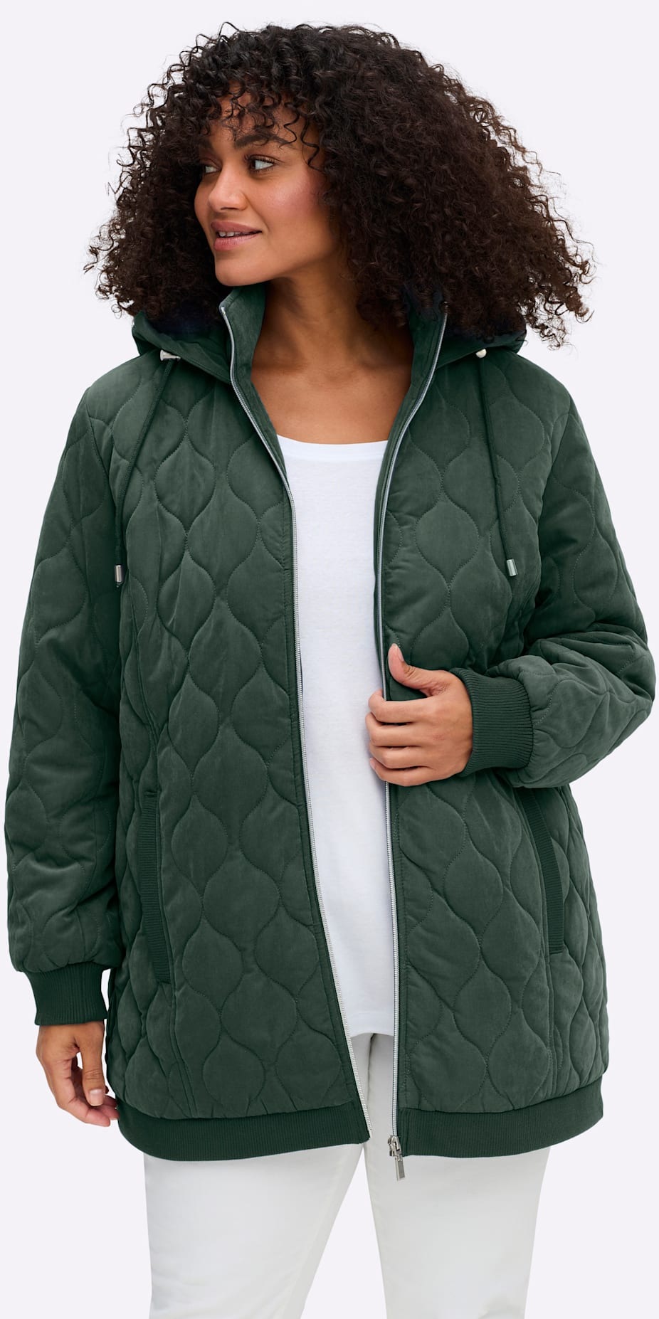 Sheego Blouson mit Kapuze