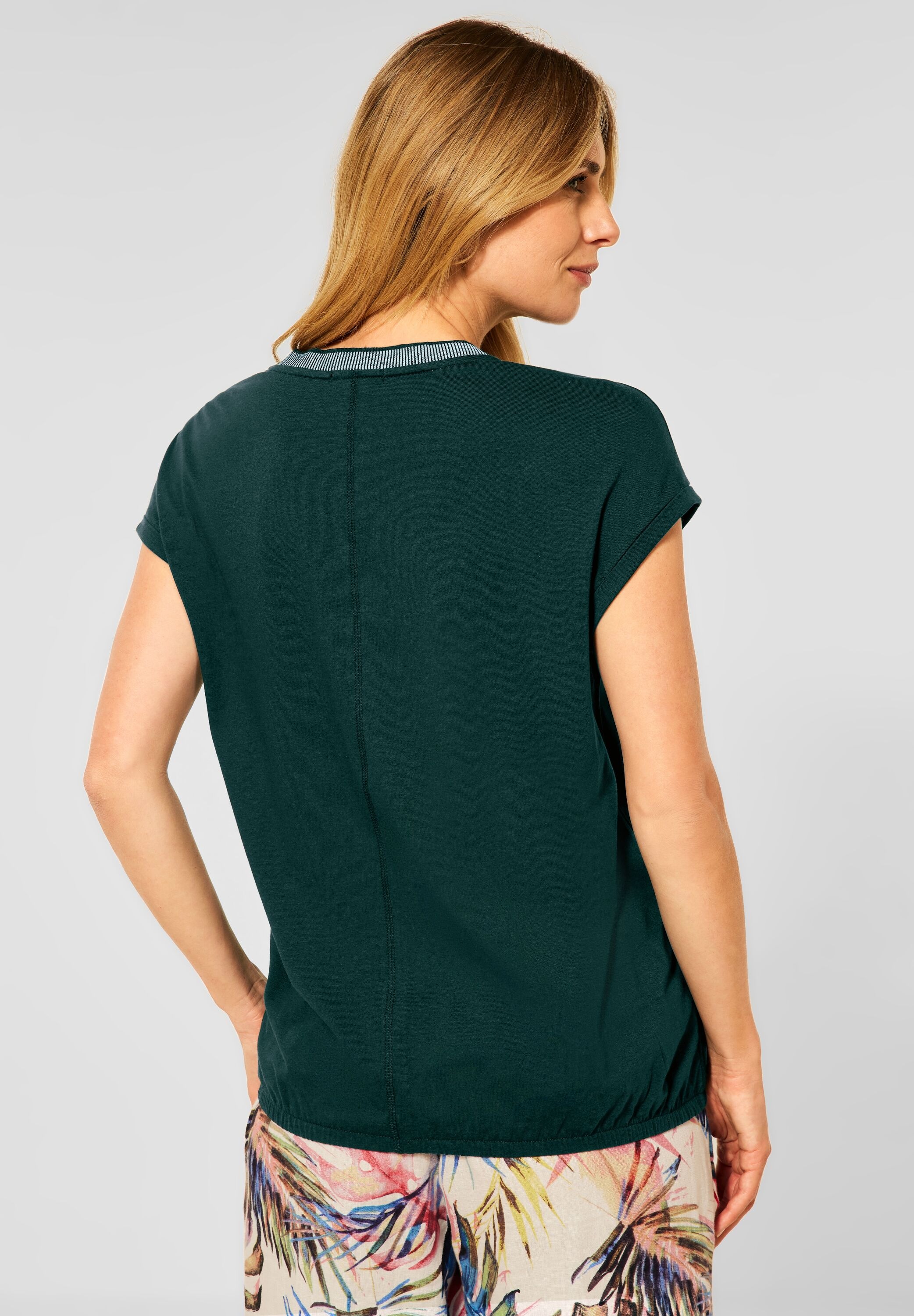 bestellen | Shirtbluse, mit für Cecil Materialmix BAUR