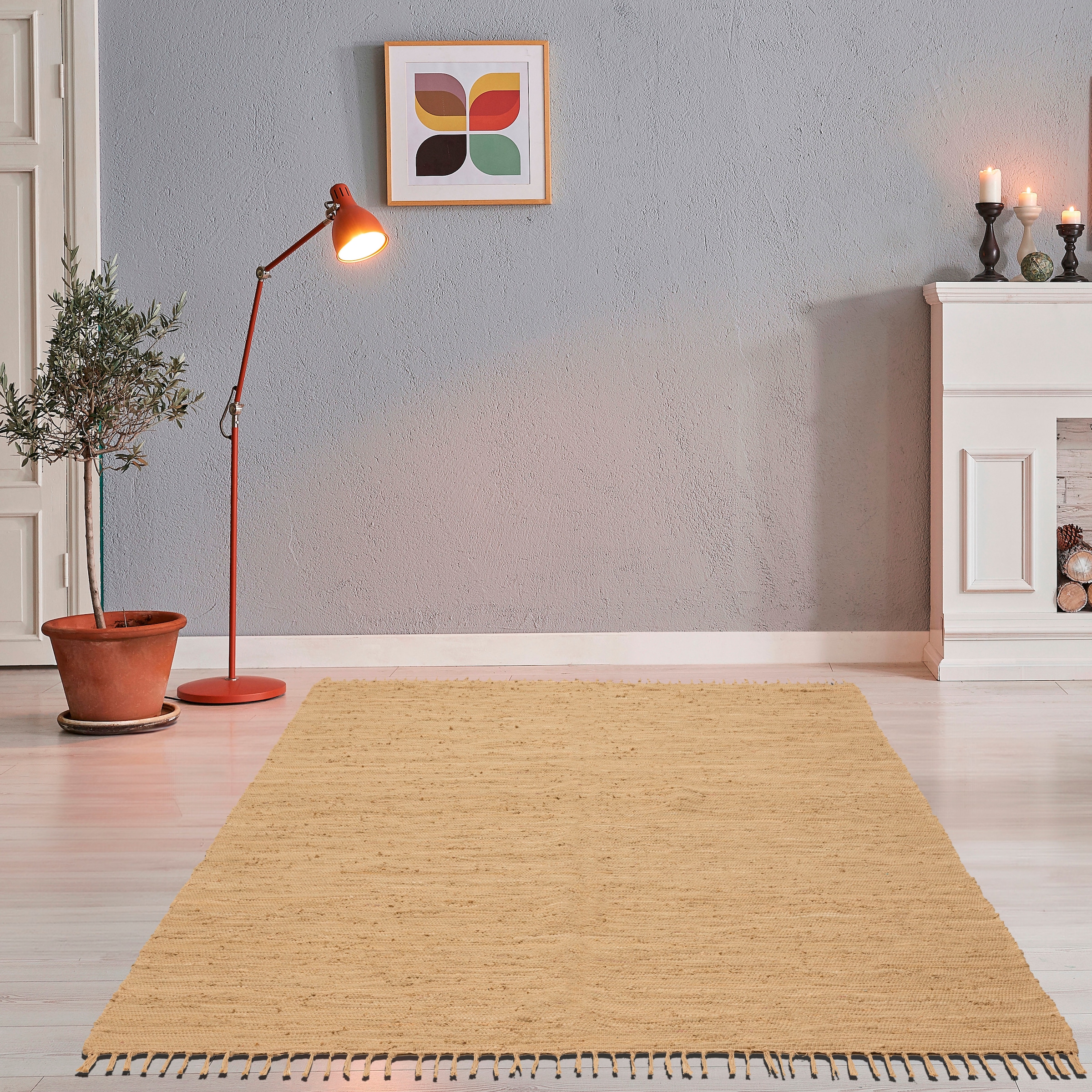 THEKO Teppich "Happy Cotton Fleckerl, handgewebt" rechteckig 5 mm Höhe Flac günstig online kaufen