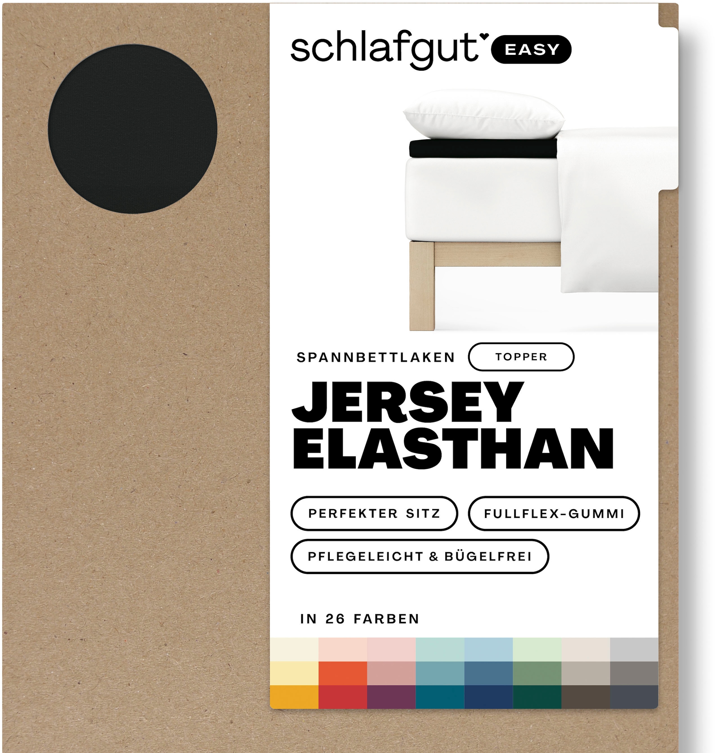 Spannbettlaken »EASY Jersey Elasthan Topper«, MADE IN GREEN by OEKO-TEX®