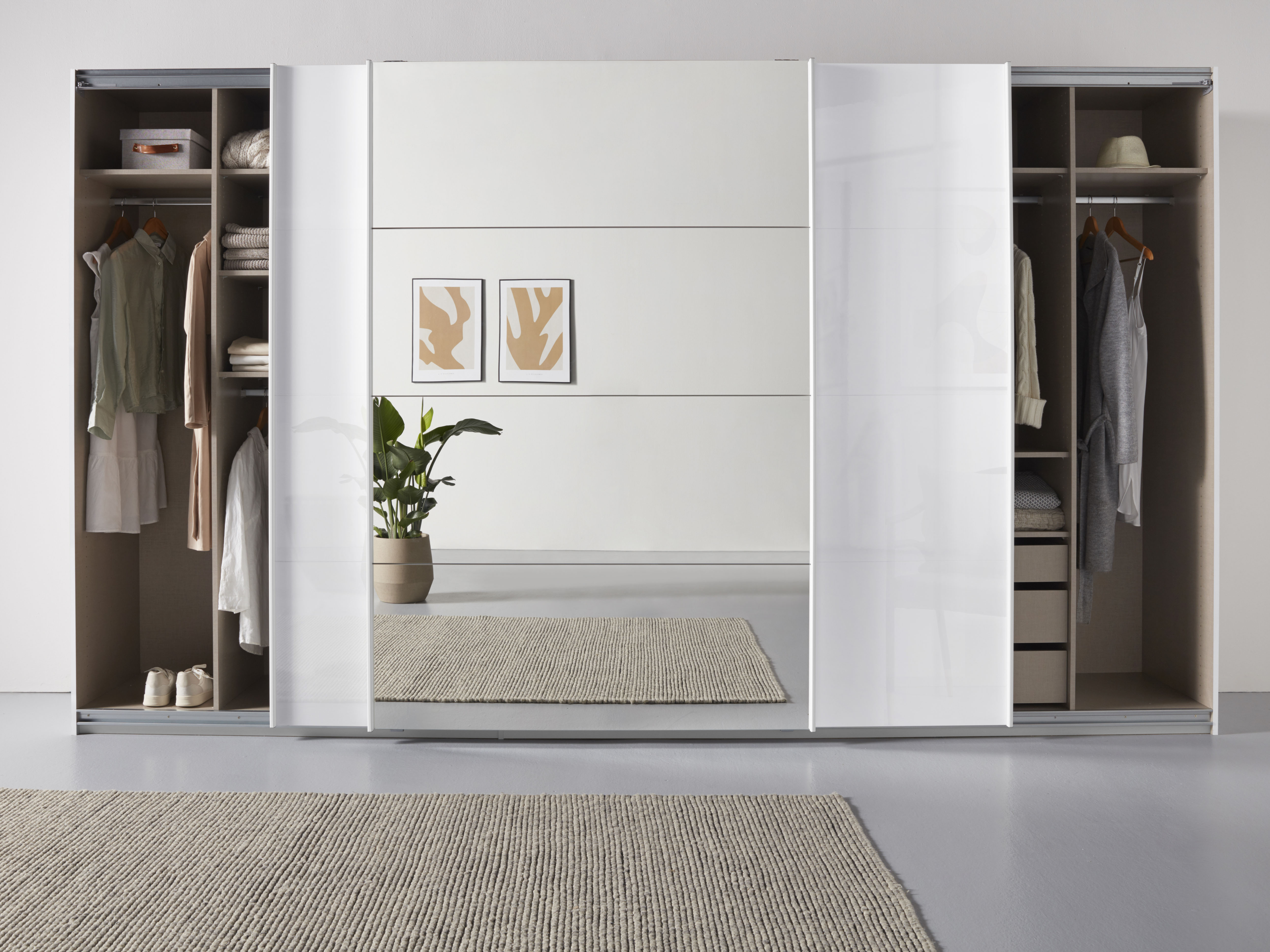 OTTO home "Mehrzweckschrank Aktenschrank Möbel Mietswohnung TOPSELLER OTELI" 3 Ausstattungen BASIC/CLASSIC/PREMIUM (inkl. SOFT-CLOSE-FUNKTION), Breiten 203/271/315/360 cm Höhen 210/229 cm MADE IN GERMANY