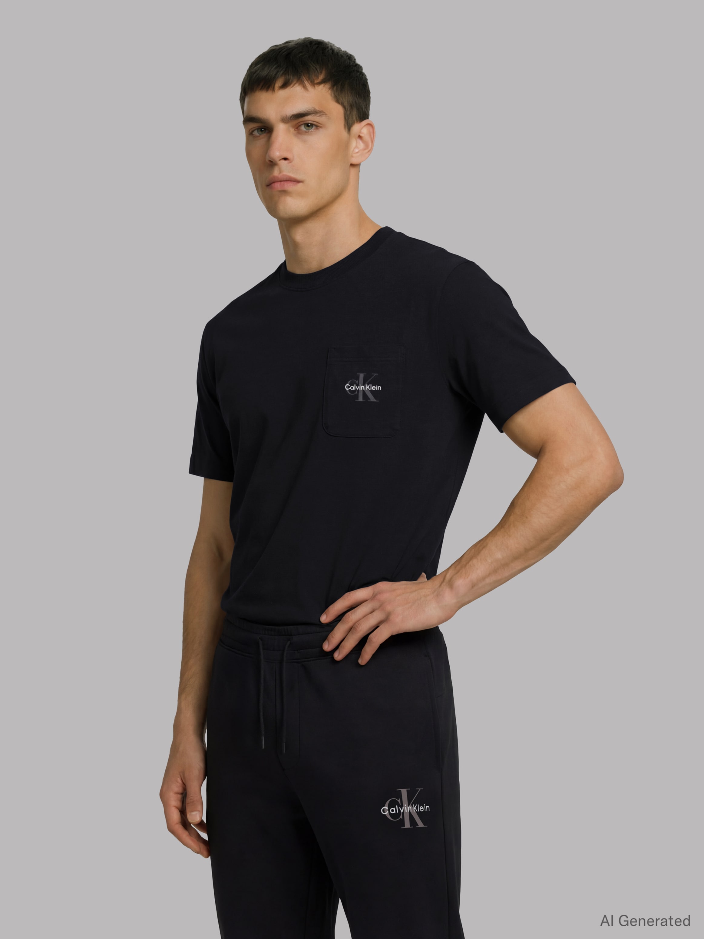 Calvin Klein Underwear T-Shirt "MONOGRAM S/S CREW NECK" Regular fit mit Run günstig online kaufen