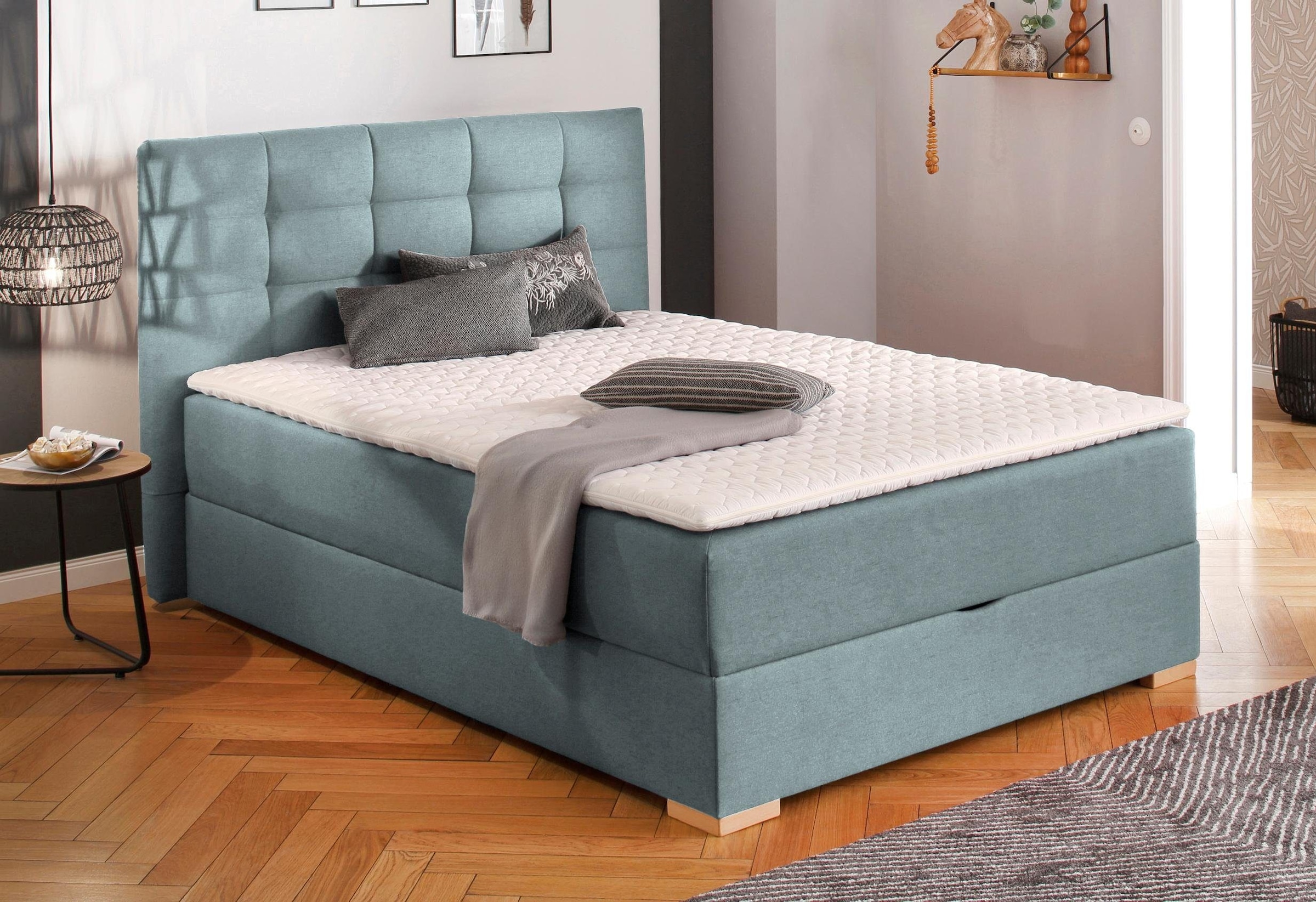 Boxbett »Olivet«, in 4 Farben, 4 Breiten, 2 Matratzenarten, auch in Überlänge 220 cm