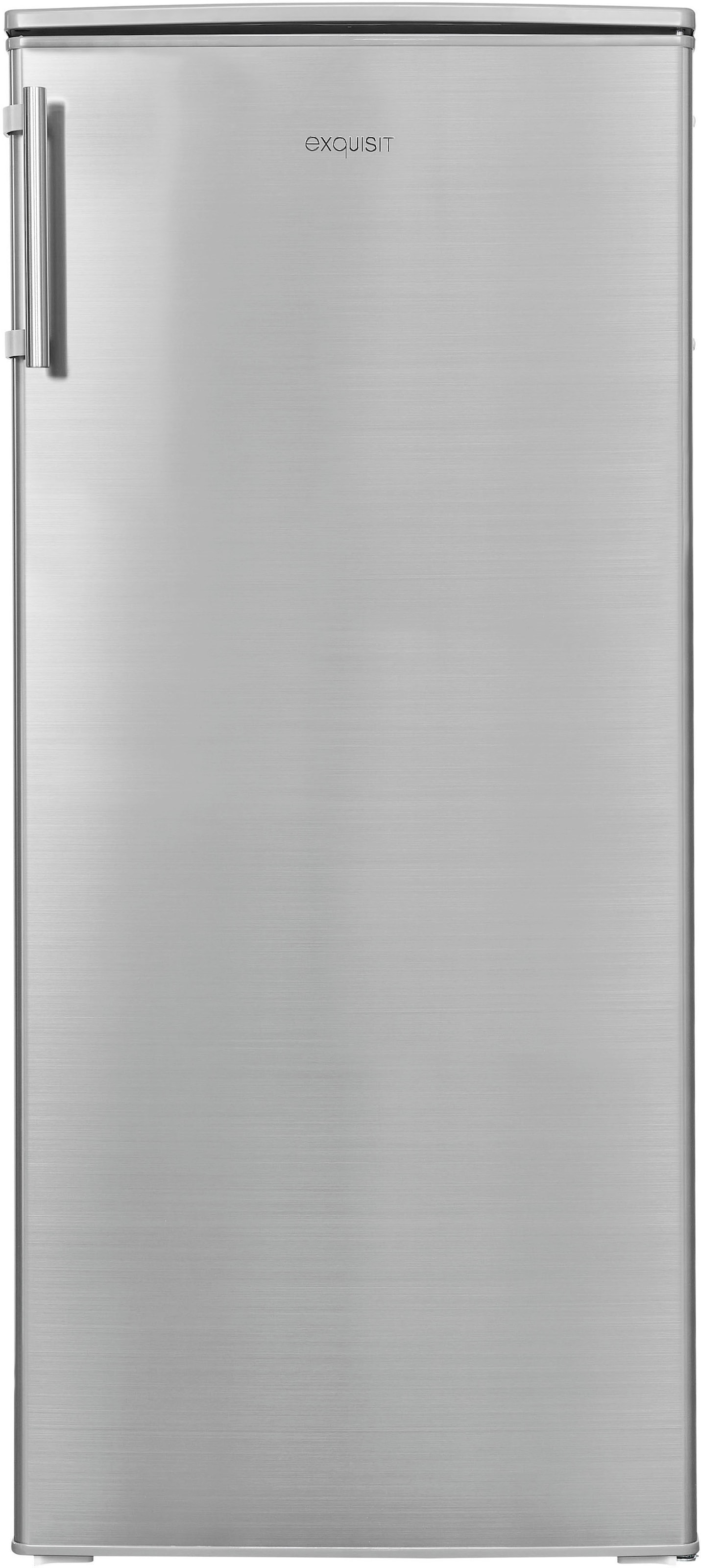 exquisit Kühlschrank »KS185-4-HE-040E«, KS185-4-HE-040E inoxlook, 122 cm hoch, 55 cm breit, 190 L Volumen, Schnellgefrieren, 4 Sterne