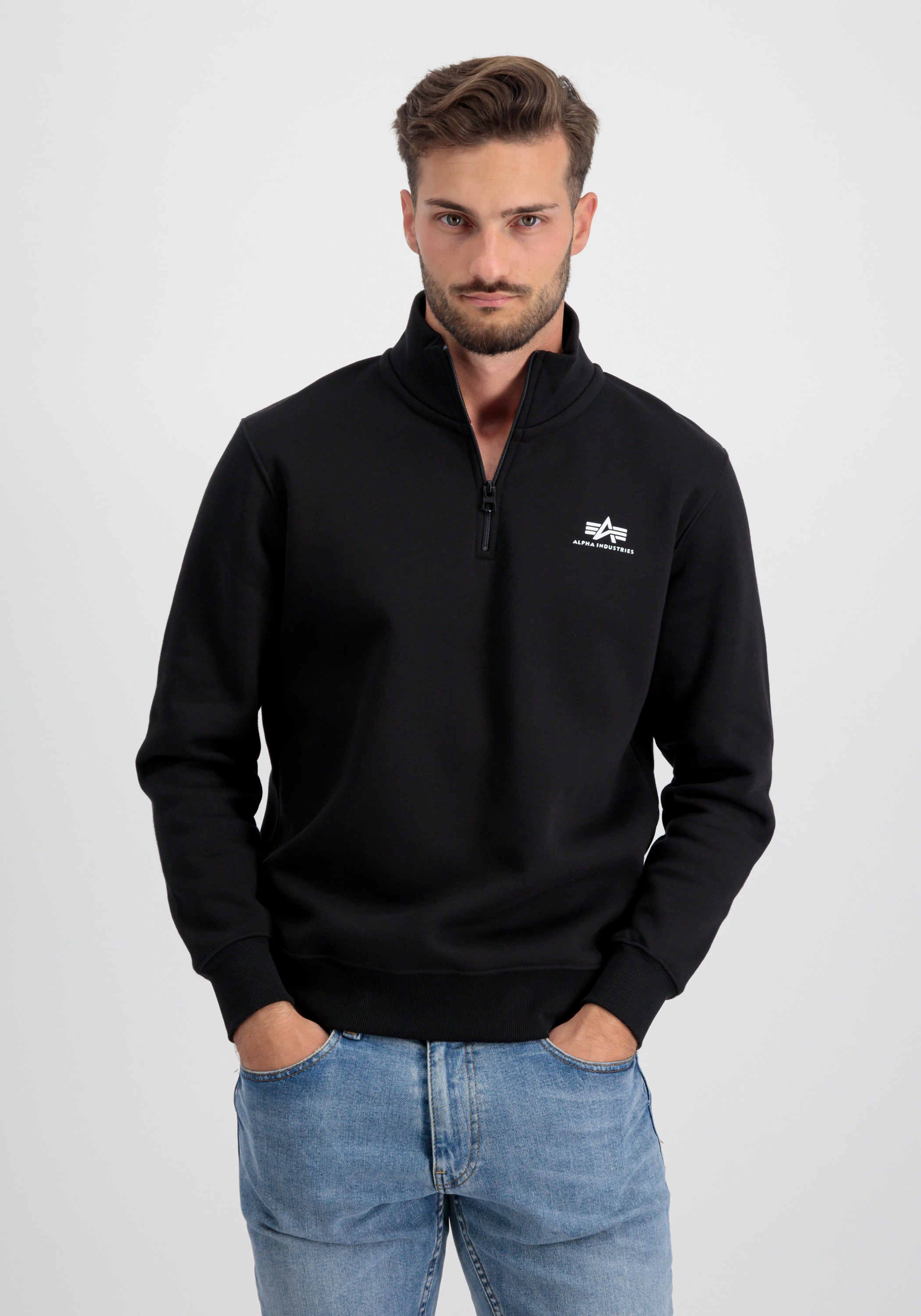 Alpha Industries Sweater »Alpha Industries Men - Sweatshirts Half Zip Sweatshirt SL«