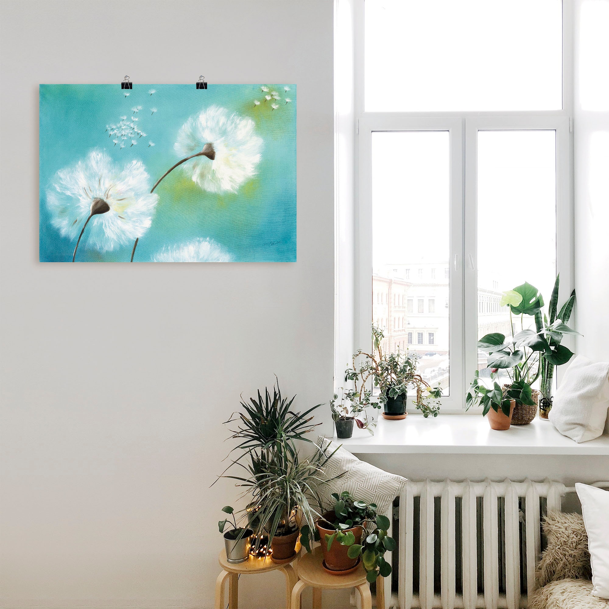 Artland Wandbild »Pusteblumen«, Blumen, (1 St.), als Alubild, Outdoorbild, Leinwandbild, Poster, Wandaufkleber