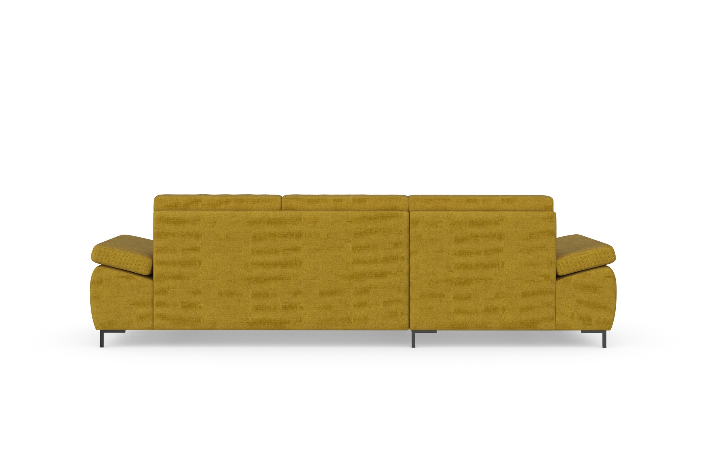 DOMO collection Ecksofa »Capelo, komfortabel, klare Linien zeichnen dieses Design aus, L-Form«, mit Armteilverstellung, wahlweise mit Bettfunktion, Federkern