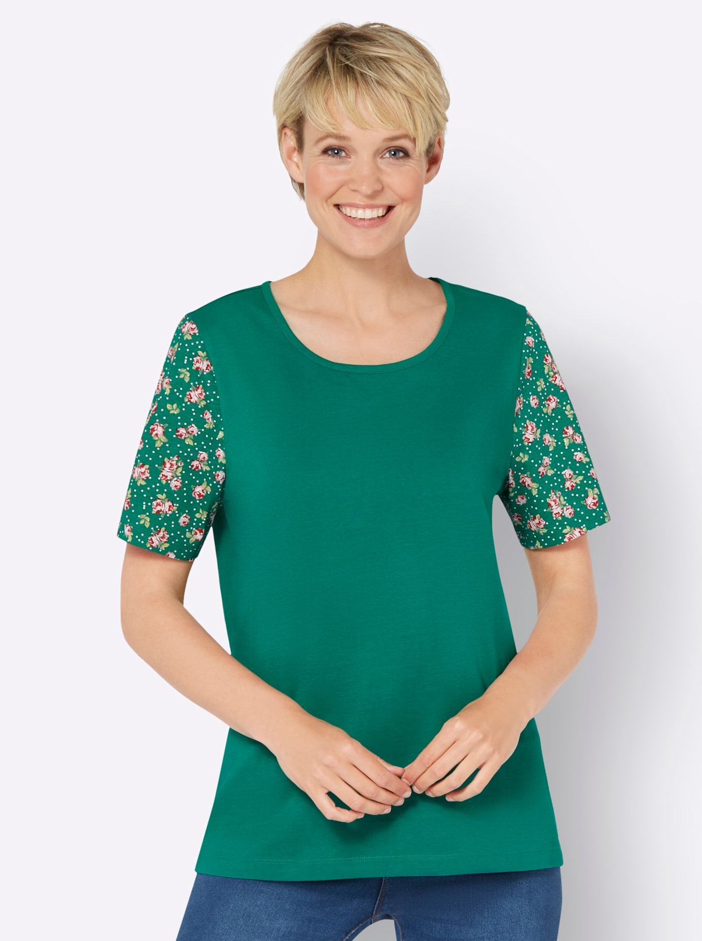 Classic Basics Rundhalsshirt "V-Shirt" 1 Stk. tlg. günstig online kaufen