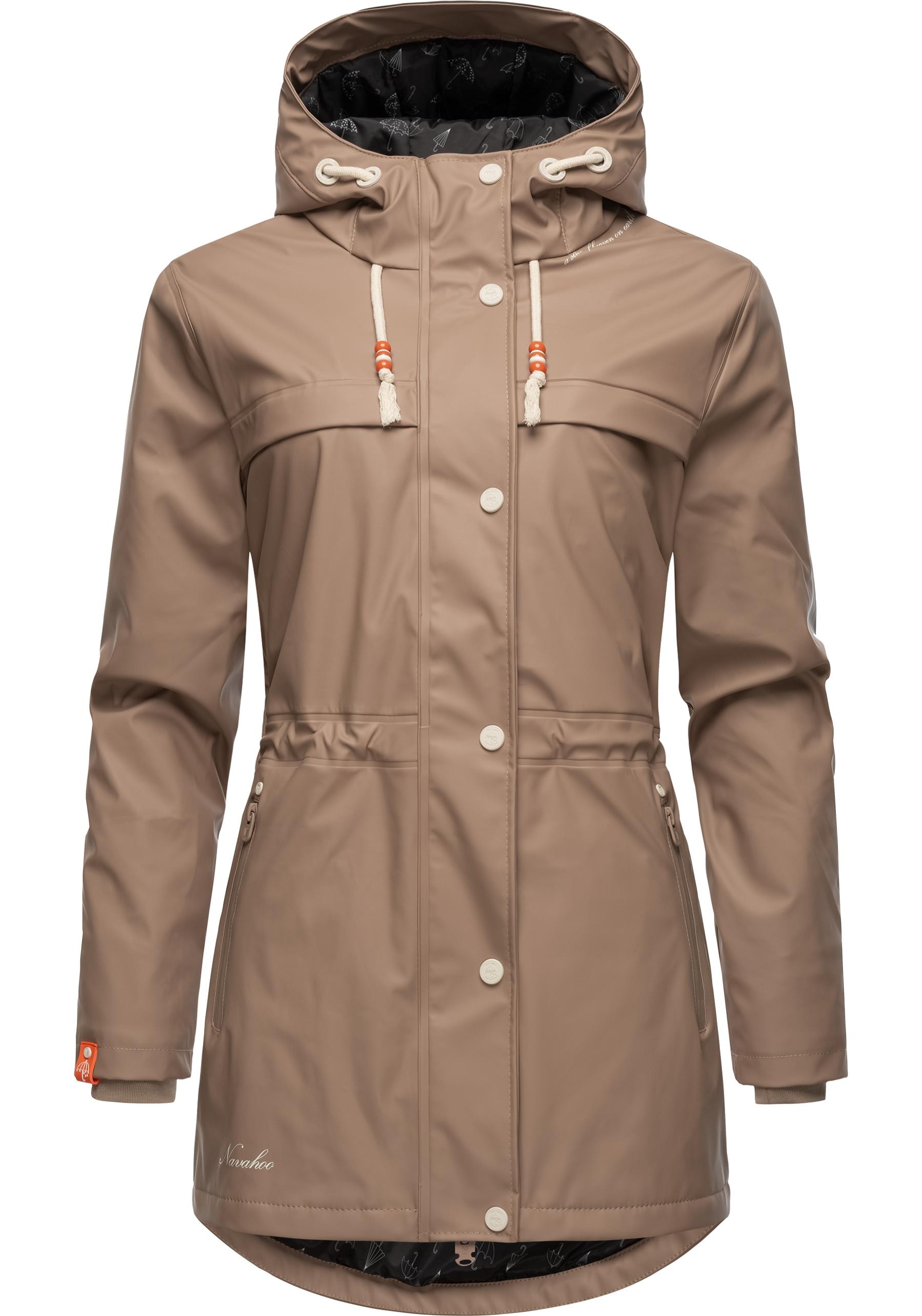 Navahoo Regenmantel "Rainy Forest", modischer Damen Outdoor Regenparka