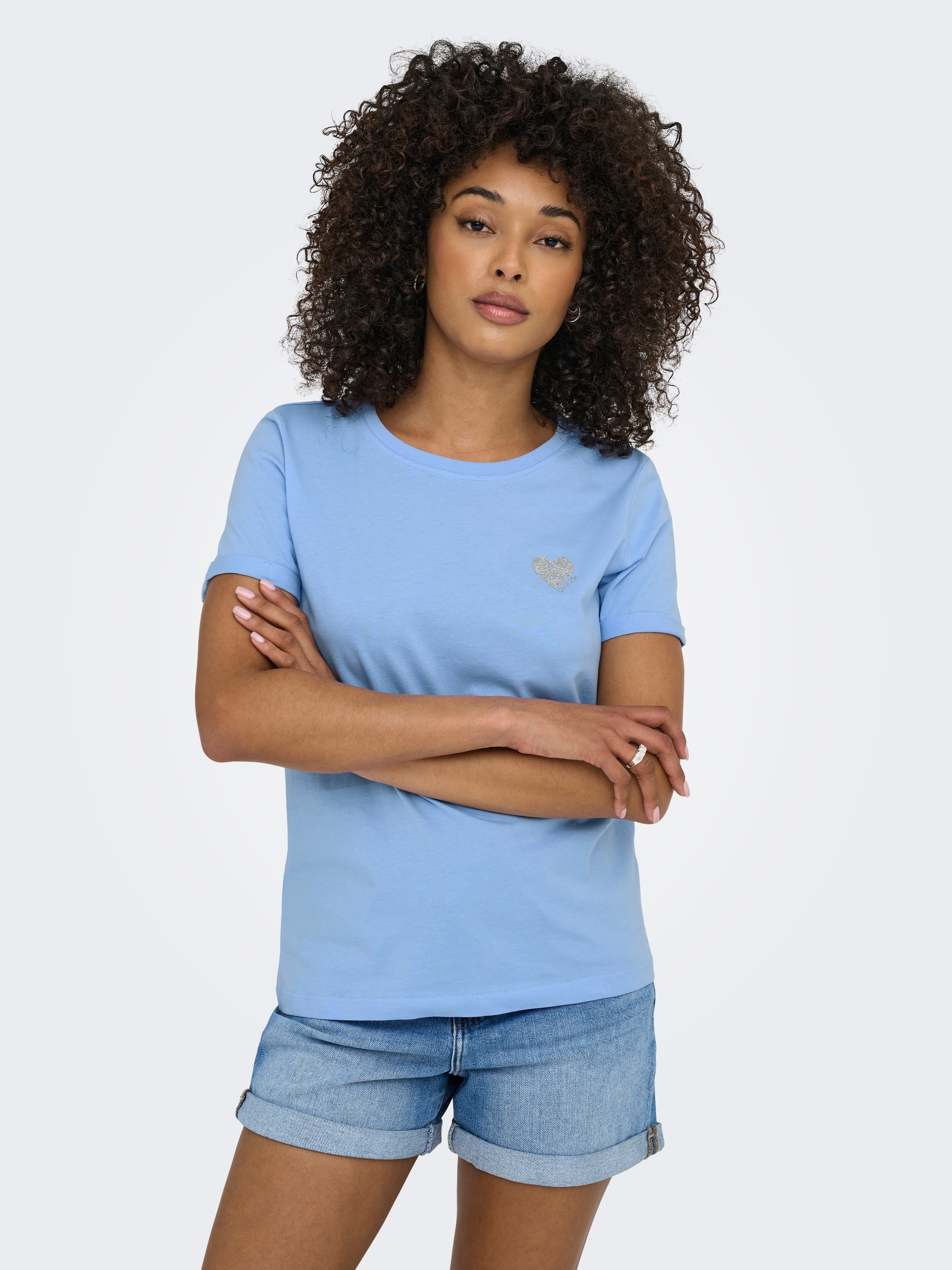 ONLY Kurzarmshirt "ONLKITA LIFE S/S TOP NOOS" regular fit, casual, Single J günstig online kaufen