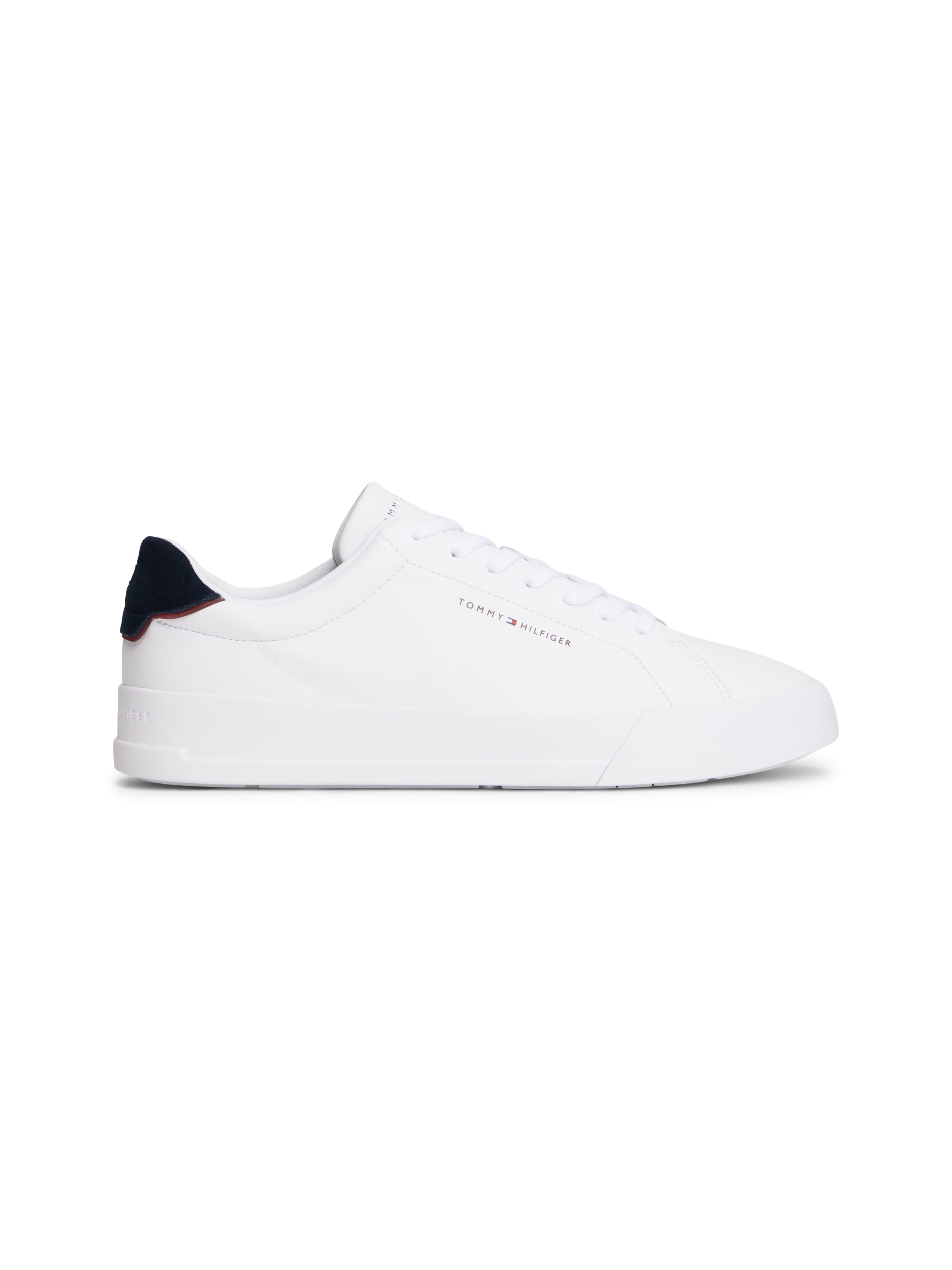 Tommy Hilfiger Sneaker »TH COURT LTH DETAIL ESS«  , Freizeitschuh, Halbschuh, Schnürschuh mit seitlichem Logoschriftzug