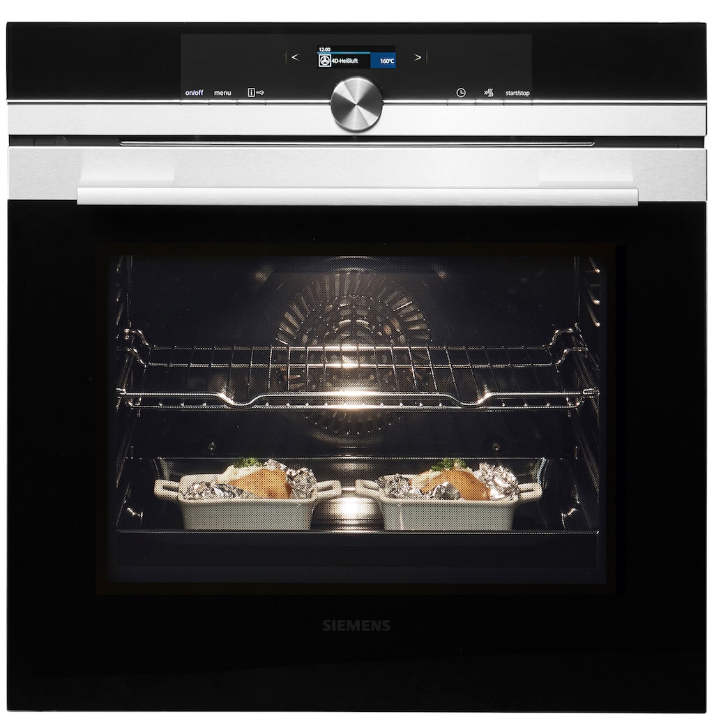 SIEMENS Backofen-Set »EQ872DV01R«, HB672GBS1, mit 3-fach-Teleskopauszug, Pyrolyse-Selbstreinigung