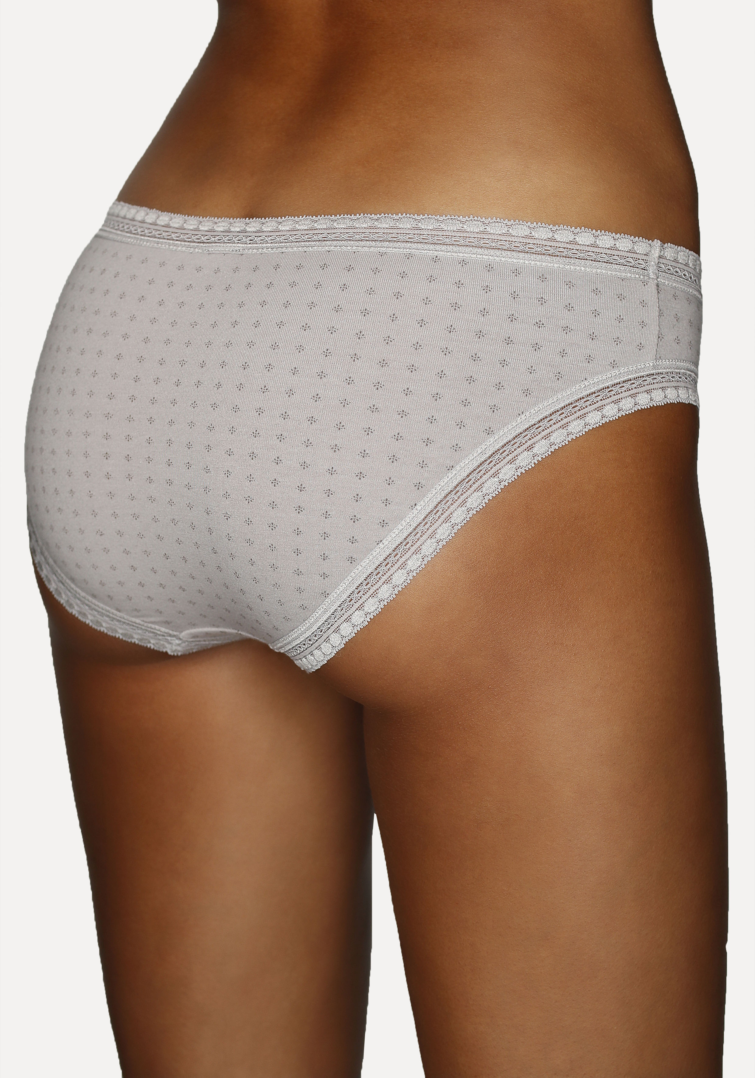 Thumbnail - LASCANA Bikinislip, (3er-Pack), aus elastischer Baumwolle mit weicher Spitze