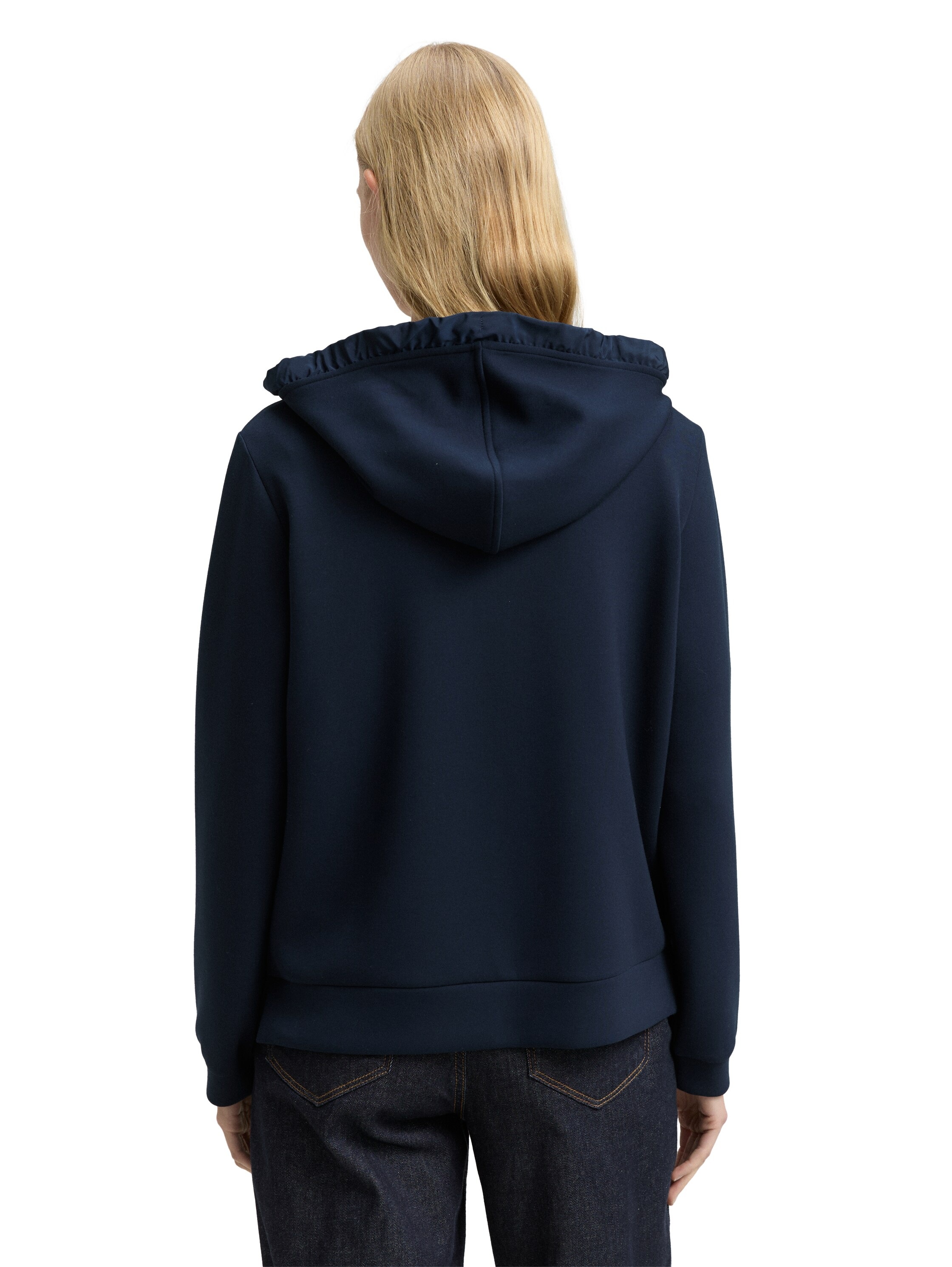 TOM TAILOR Kapuzensweatjacke, mit Viskose und Stretch günstig online kaufen