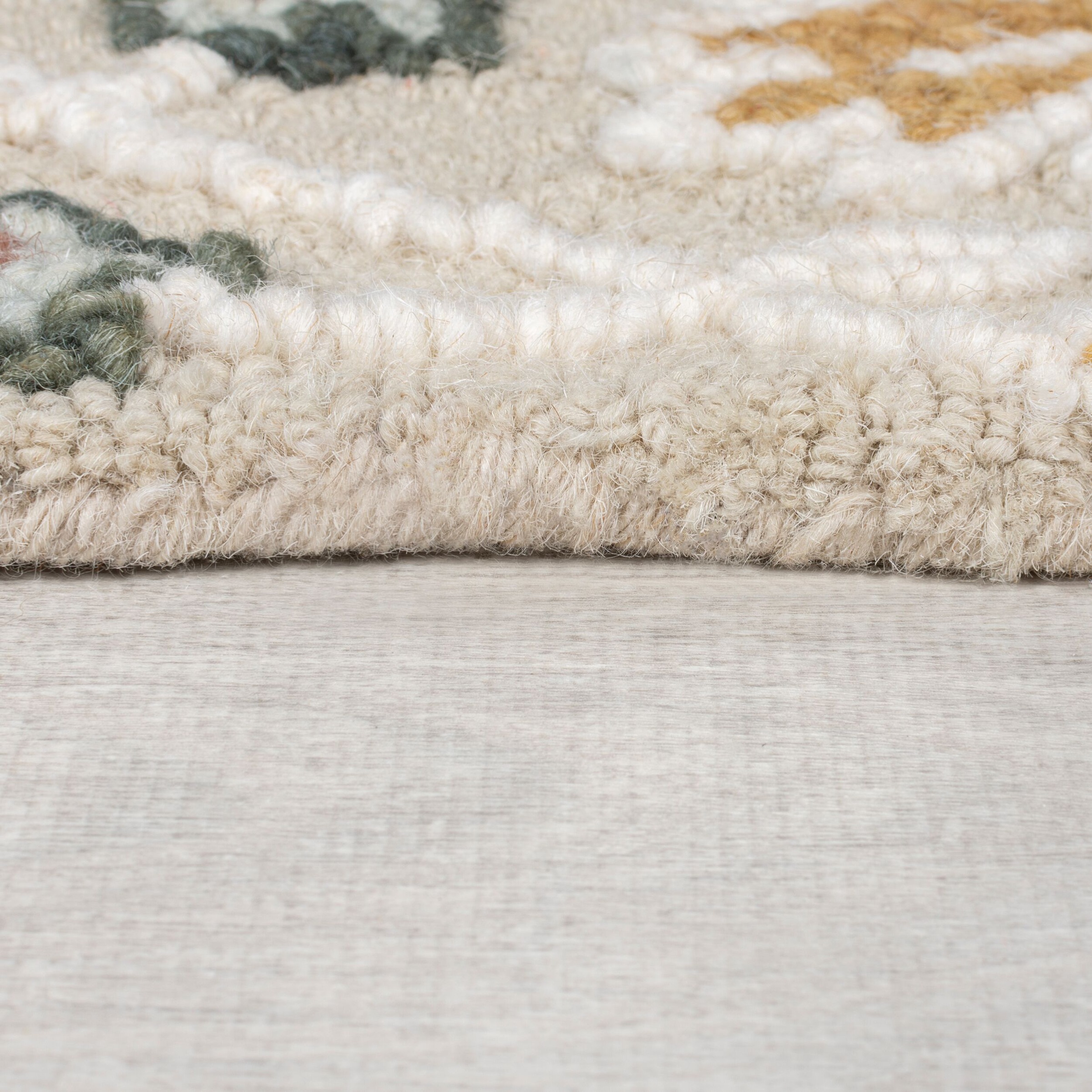 FLAIR RUGS Wollteppich »Daphne Floral«, rechteckig, 10 mm Höhe, Floraler Wollteppich