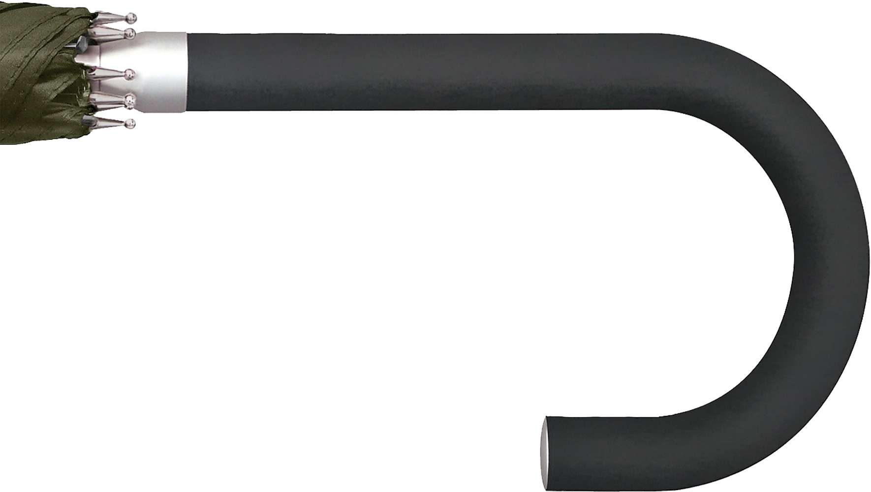 Thumbnail - EuroSCHIRM Stockregenschirm "Kompliment, olivgrün" mit bedienungsfreundlichem, tastenlosen Schieber